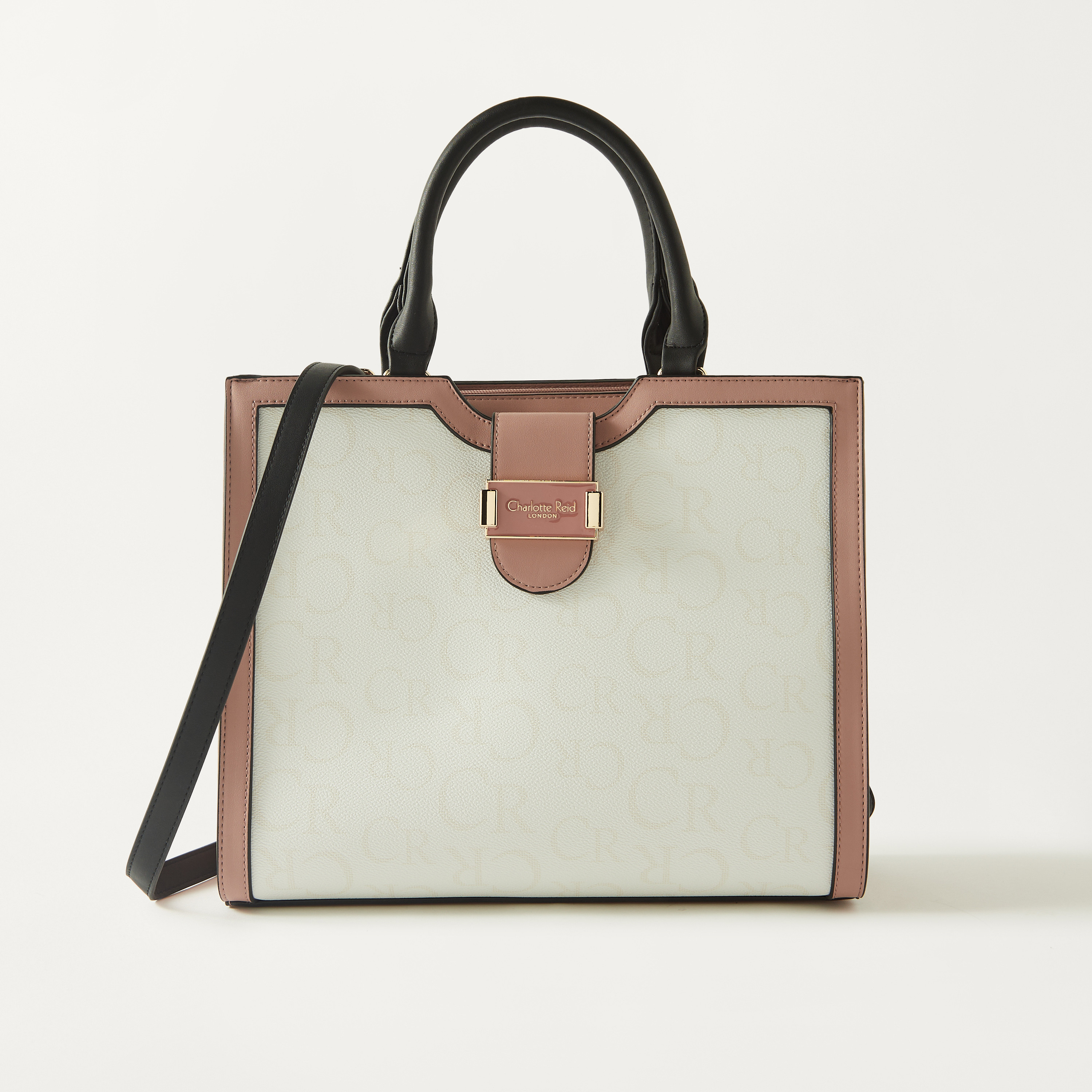 Charlotte Reid All-Over Logo Print Tote Bag-women-bagsandwallets-handbags-image-2