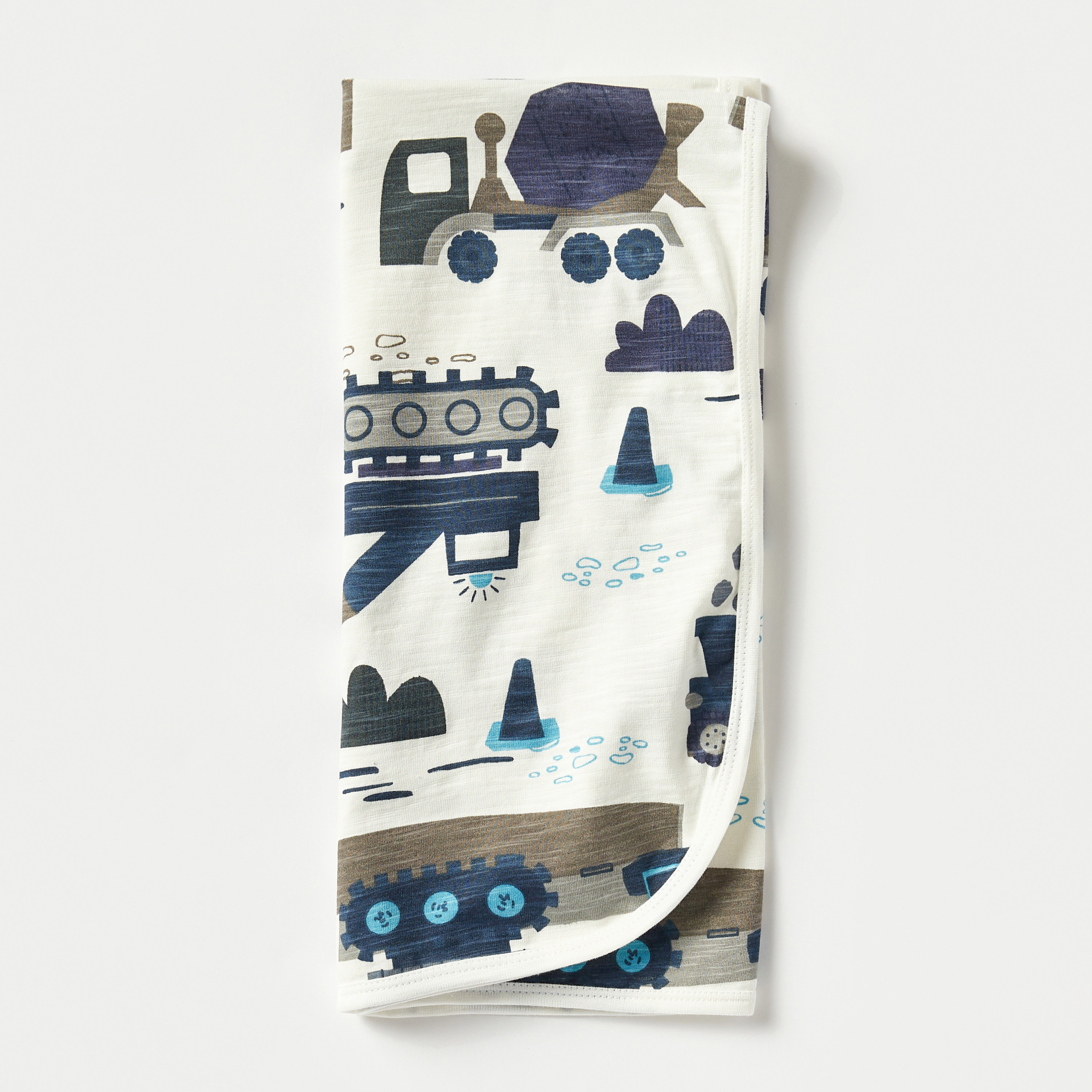Juniors Vehicle Print Receiving Blanket - 70x70 cm-baby-nursery-blanketsandswaddles-receivingblankets-image-1