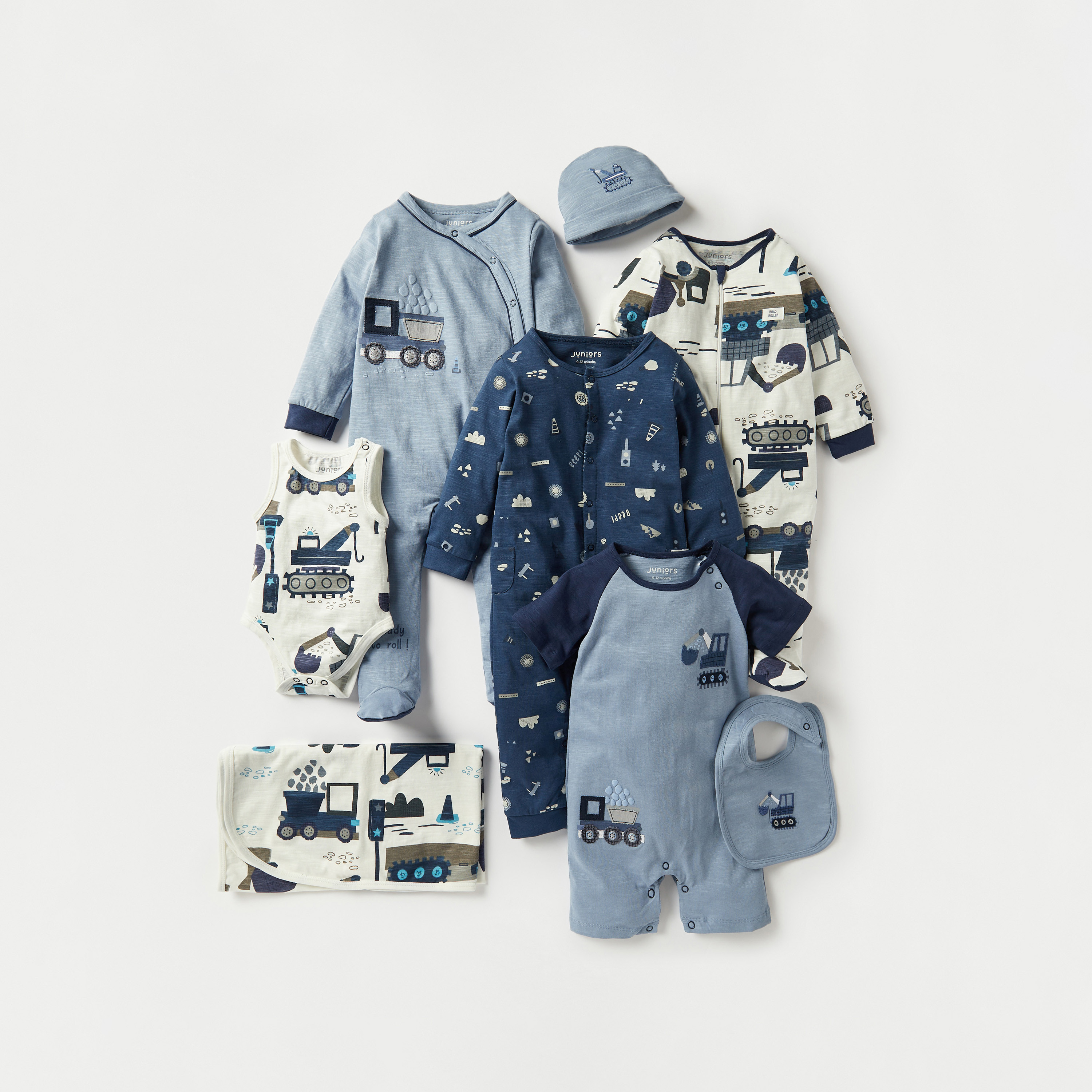 Juniors Vehicle Print Receiving Blanket - 70x70 cm-baby-nursery-blanketsandswaddles-receivingblankets-image-4