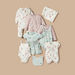 Juniors Bunny Print Receiving Blanket - 70x70 cm-Receiving Blankets-thumbnailMobile-3