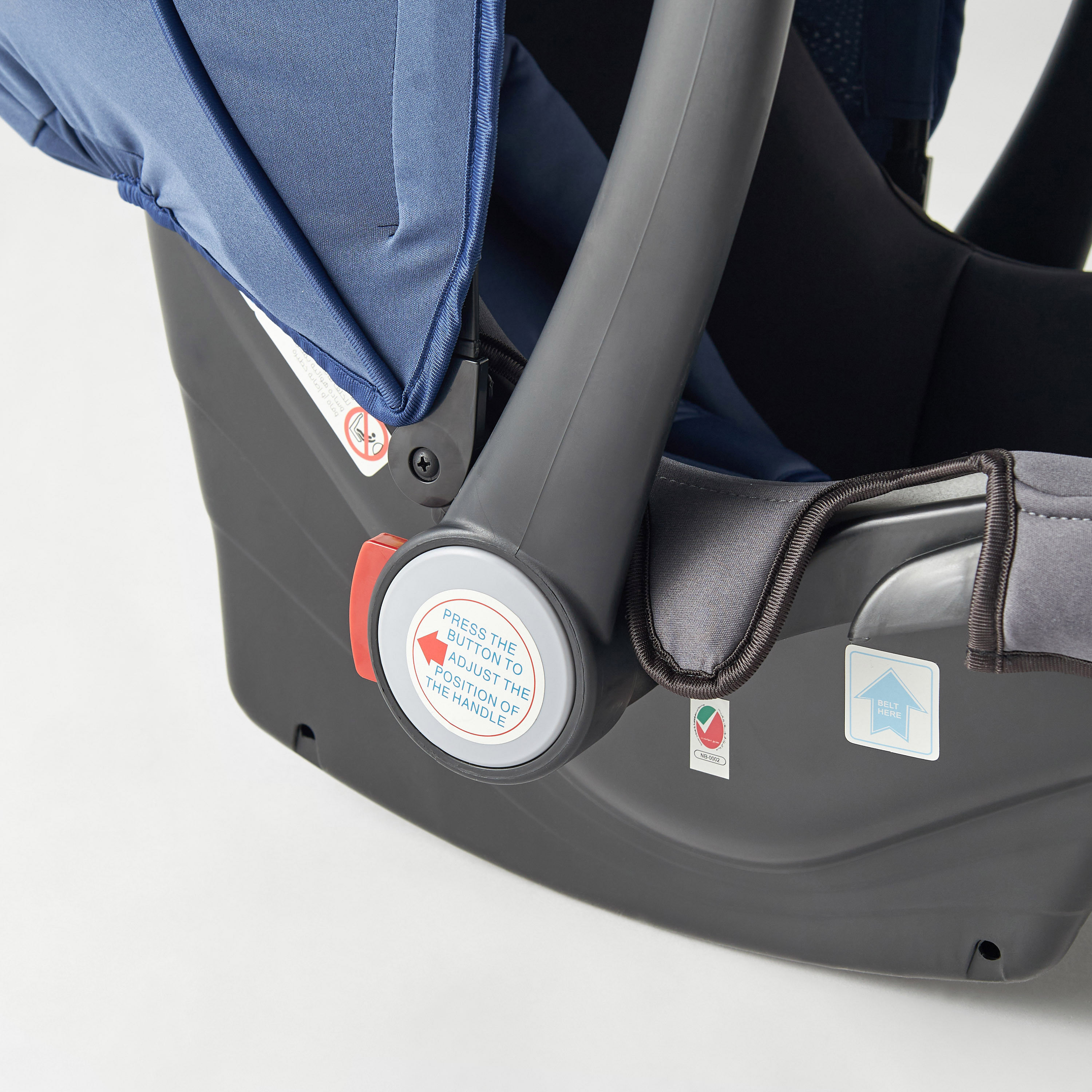 Juniors Anne 3-Point Harness Infant Car Seat - Peru Grey-baby-gear-carseats-image-7