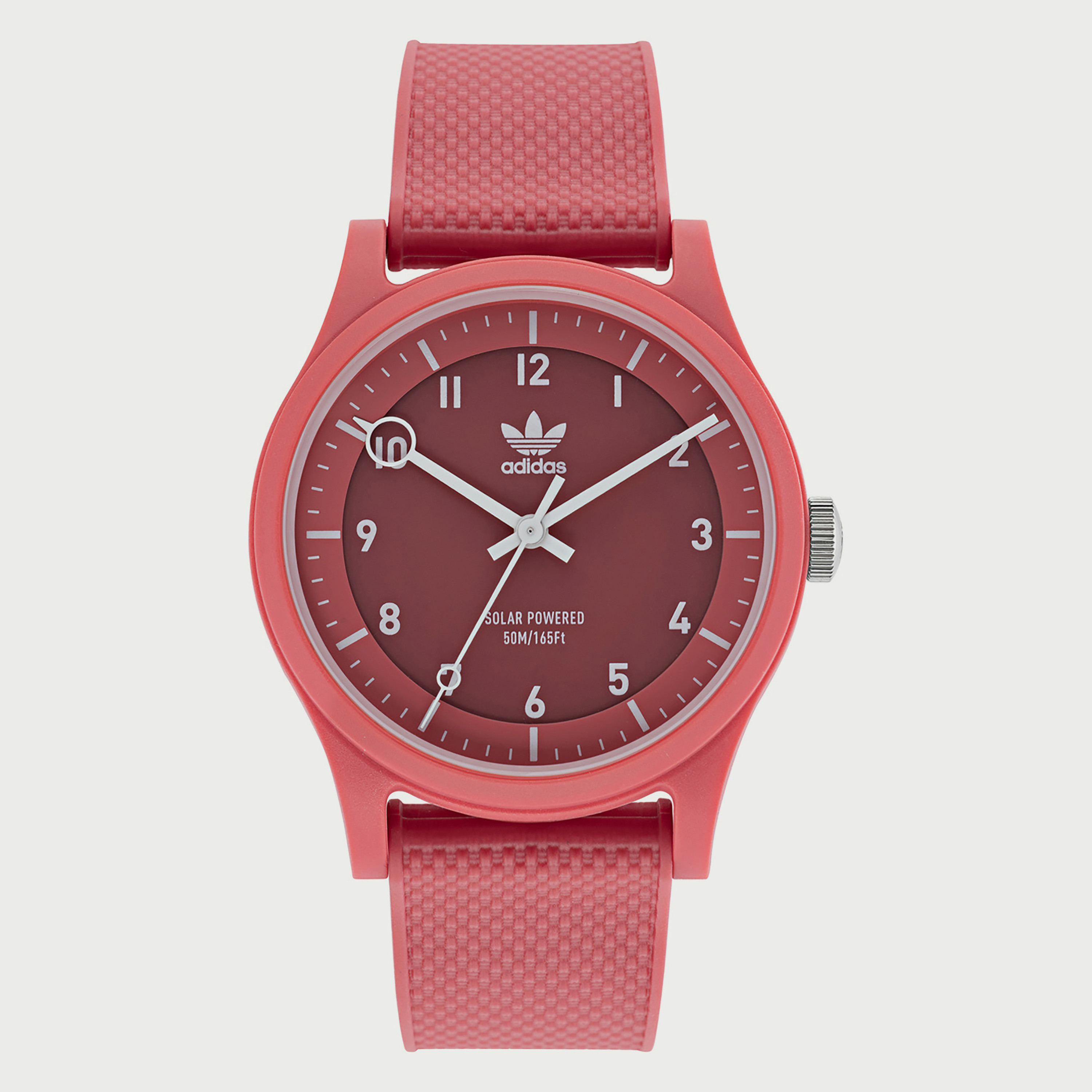 ساعة أنالوج بسوار سيليكون بلون كورال من أديداس AOST22046-boys-accessories-watches-image-1