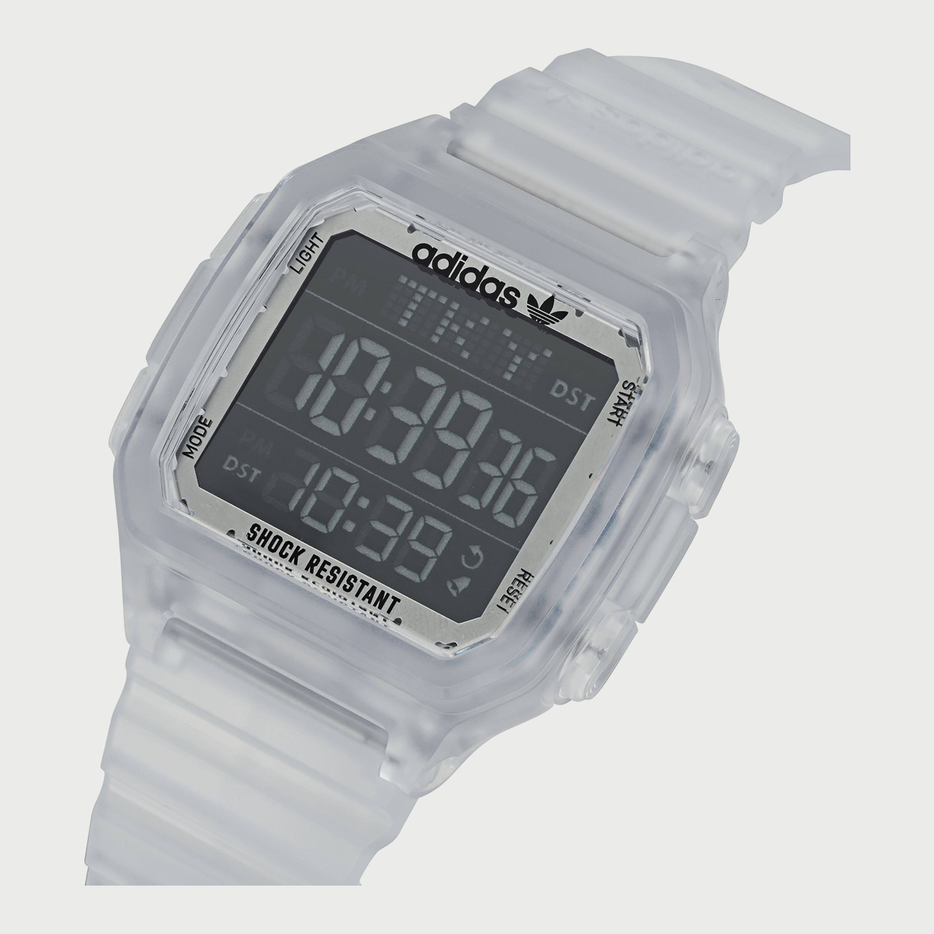 Adidas digital watch online white