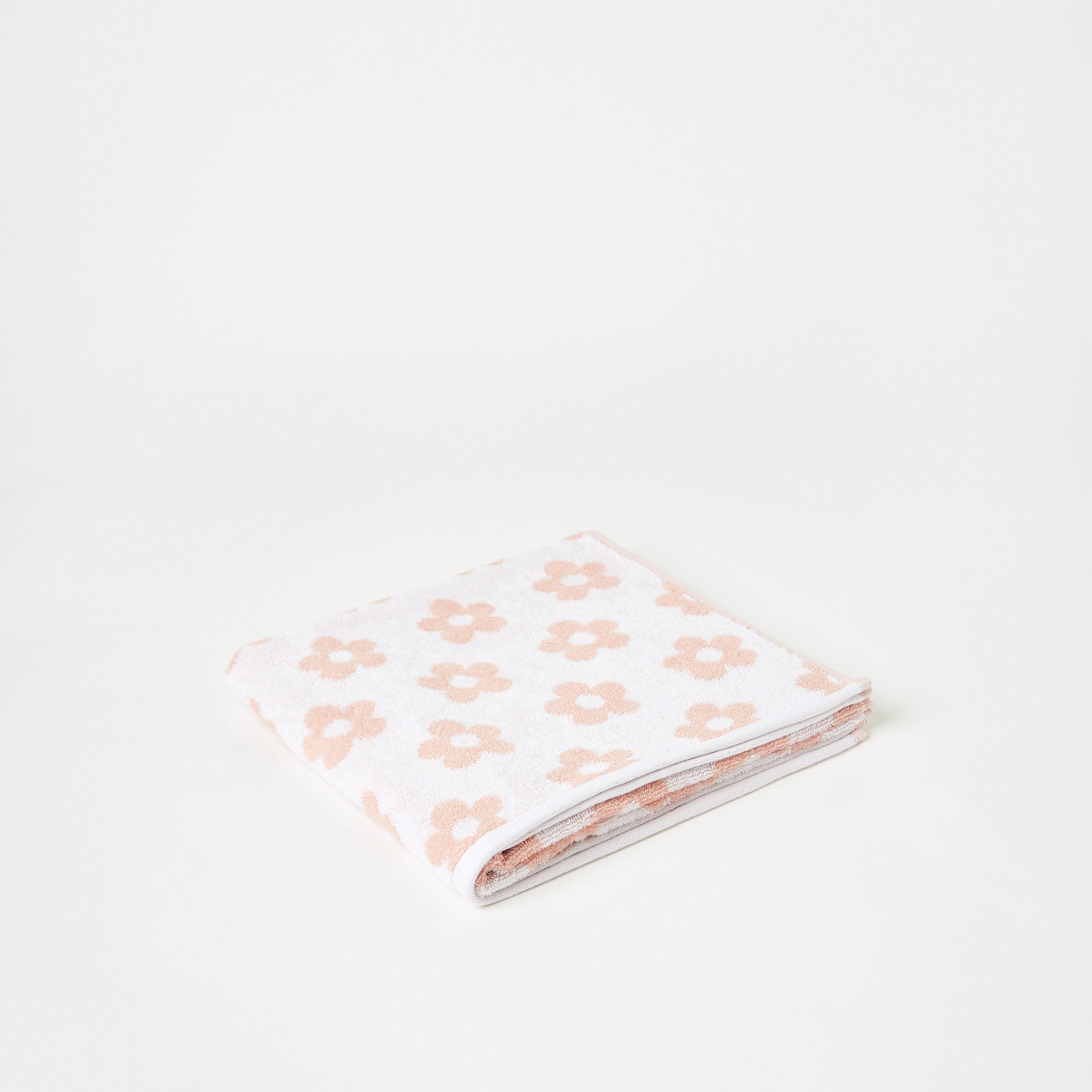 Juniors All-Over Floral Print Towel - 60x120 cm-baby-bathandcare-towels-image-1