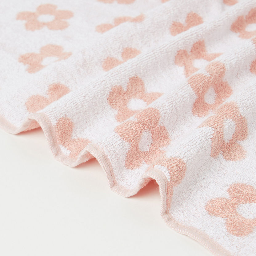 Juniors All-Over Floral Print Towel - 60x120 cm-Towels and Flannels-image-2