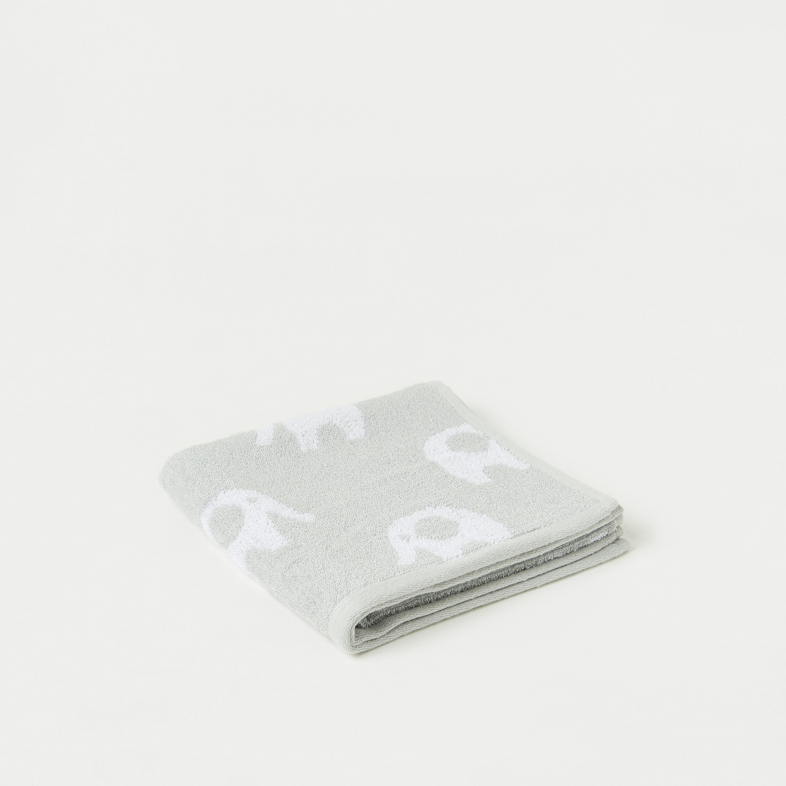 منشفة بطبعات فيل من جونيورز - 40x76 سم-baby-bathandcare-towels-image-1