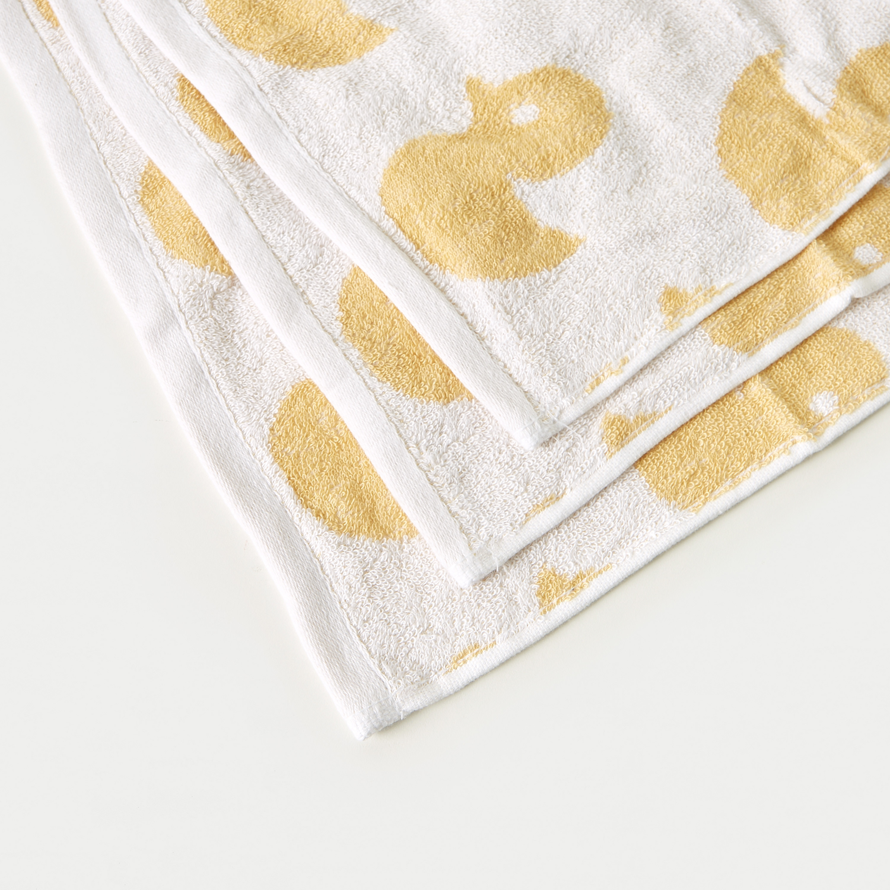 Juniors 3-Piece All-Over Duck Print Baby Towel Set - 33x33 cm-baby-bathandcare-towels-image-3
