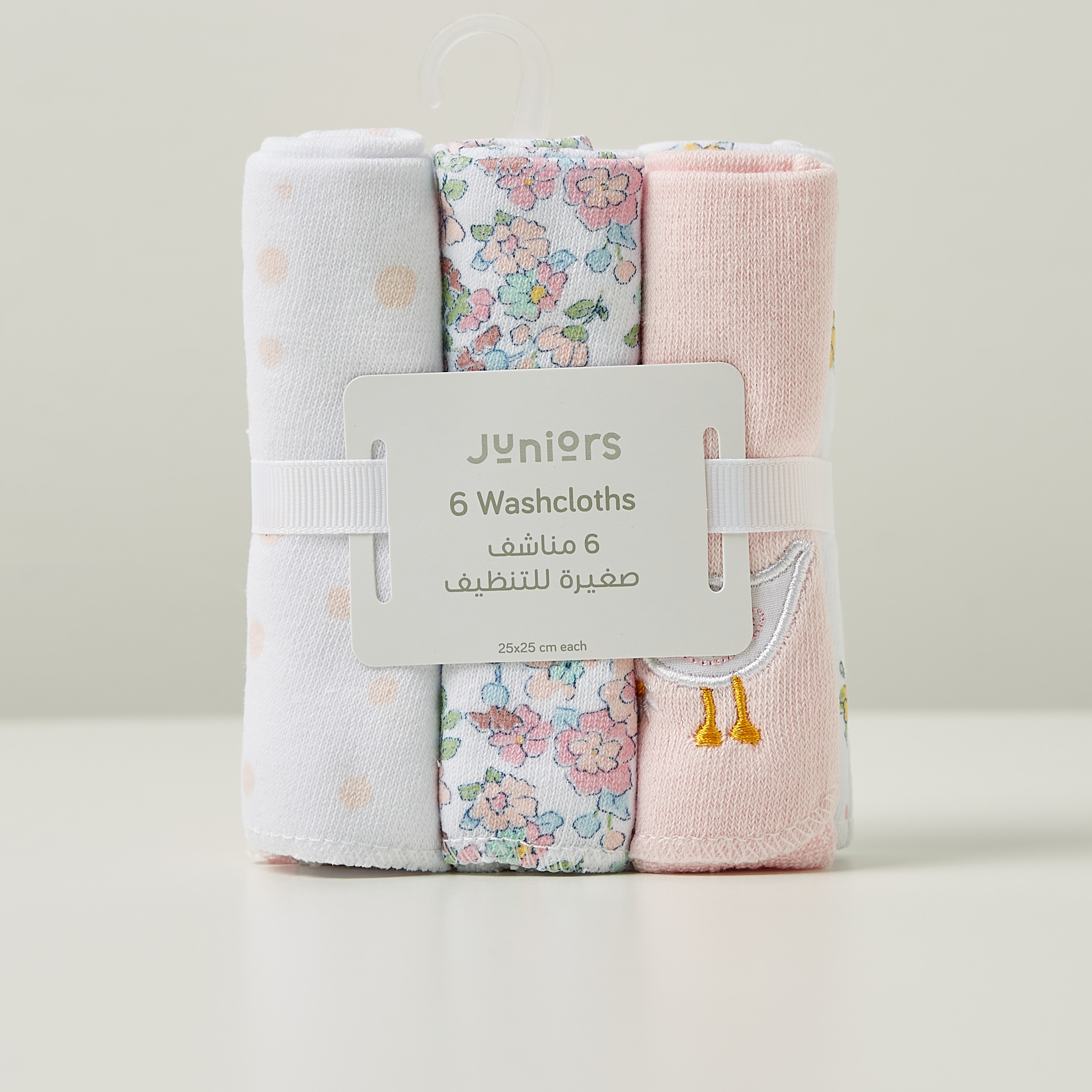 Juniors Assorted Wash Cloth - Set of 6-baby-bathandcare-towels-image-1