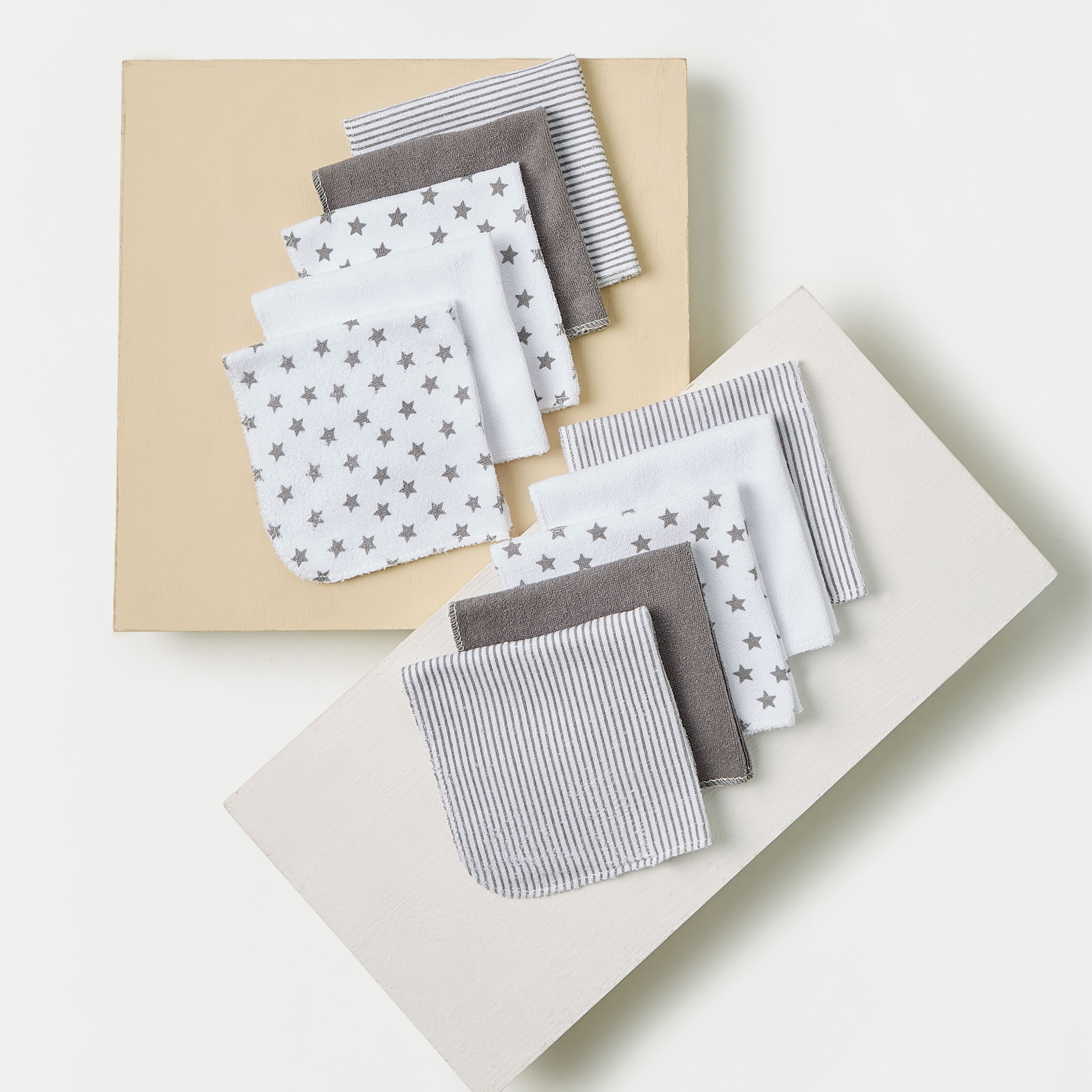 Juniors Printed Wash Cloth - Set of 10-baby-bathandcare-towels-image-1