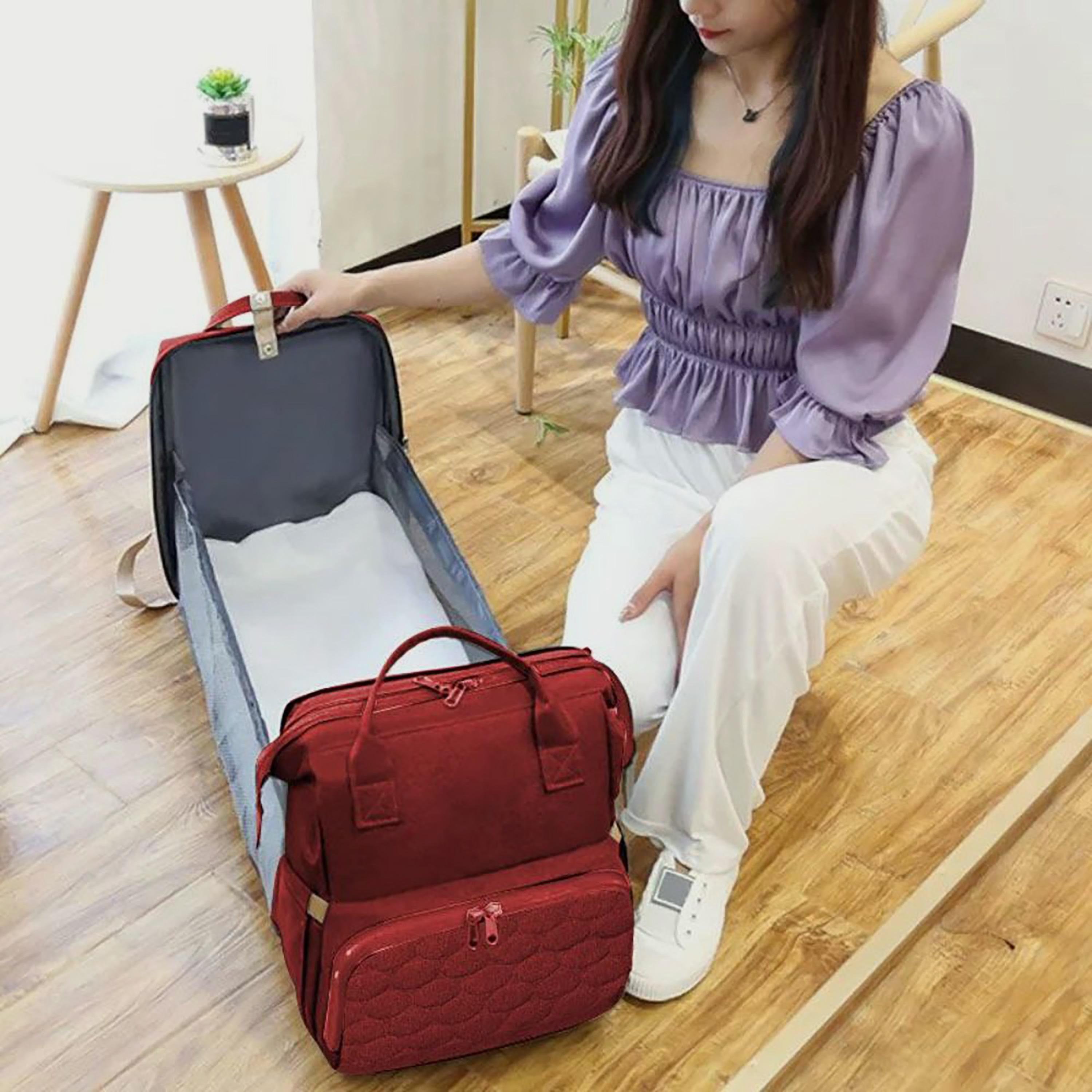 Babylove 3-In-1 Mommy Diaper Bag, Red-baby-diapering-diaperbags-image-8