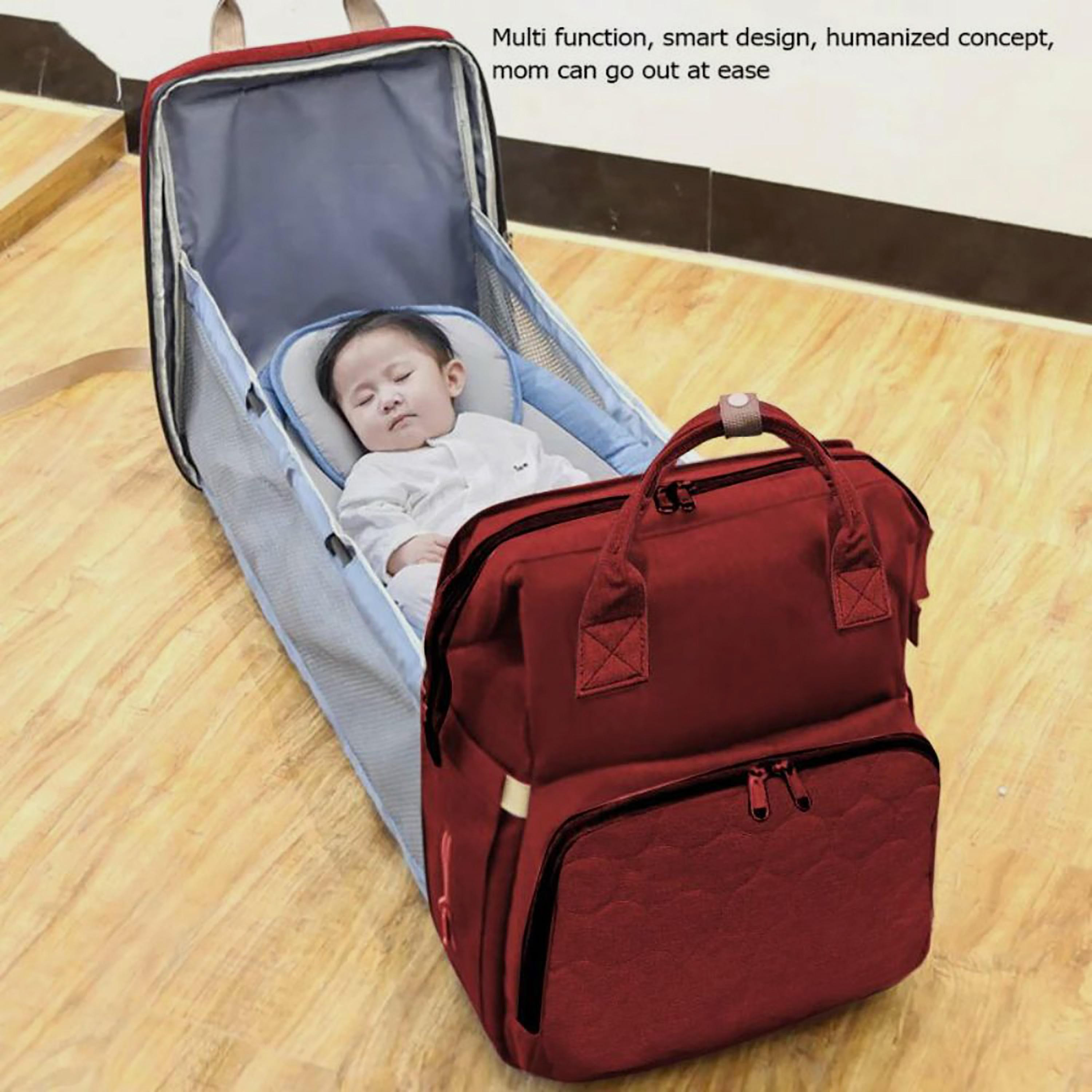 Babylove 3-In-1 Mommy Diaper Bag, Red-baby-diapering-diaperbags-image-9