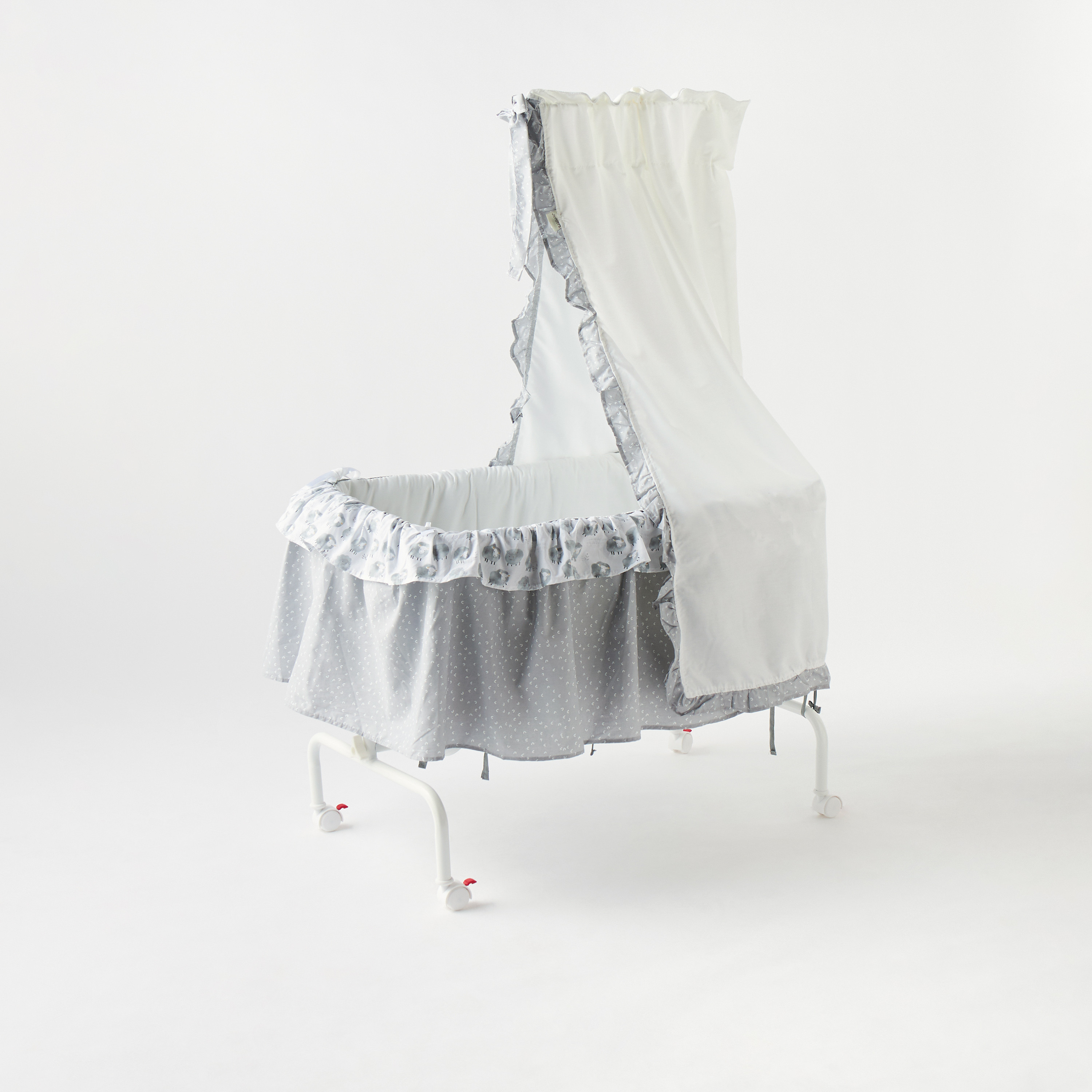 Juniors Tanveer Sheep Print Bassinet-baby-nursery-furniture-cribsandbeds-bassinets-image-2