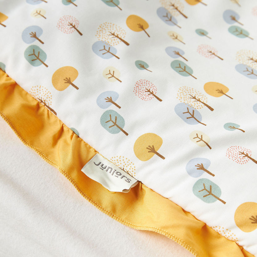 Juniors Embroidered Cradle Quilt with Ruffle Detail - 75x45 cm-Baby Bedding-image-2