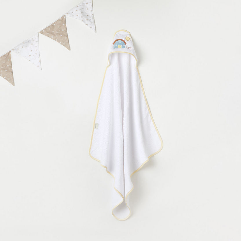 Juniors Farm Embroidered Towel with Hood-Towels and Flannels-image-0