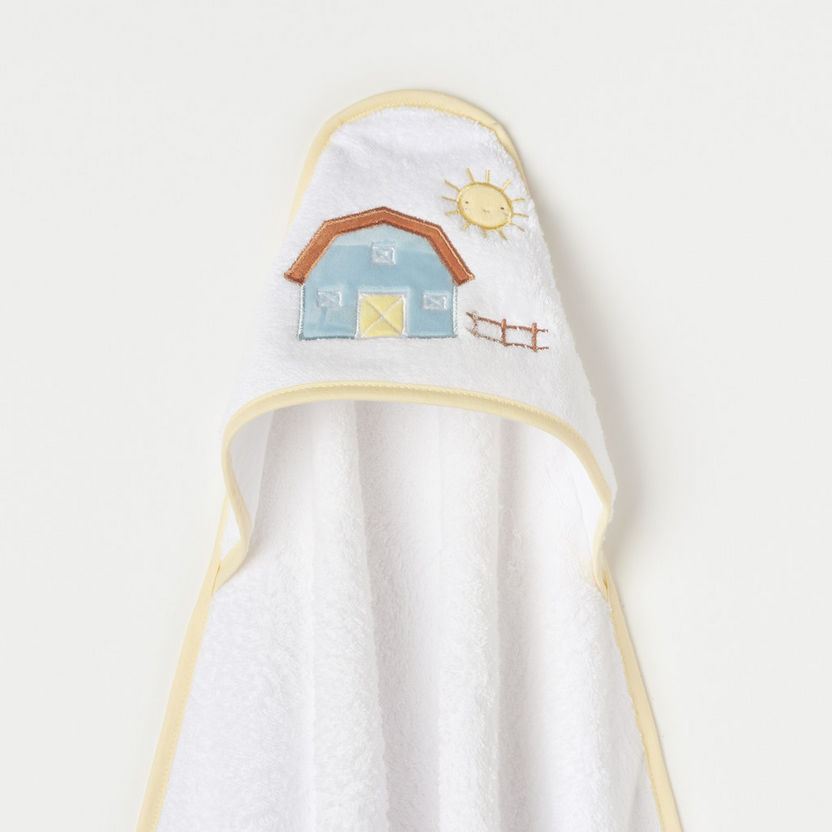 Juniors Farm Embroidered Towel with Hood-Towels and Flannels-image-1