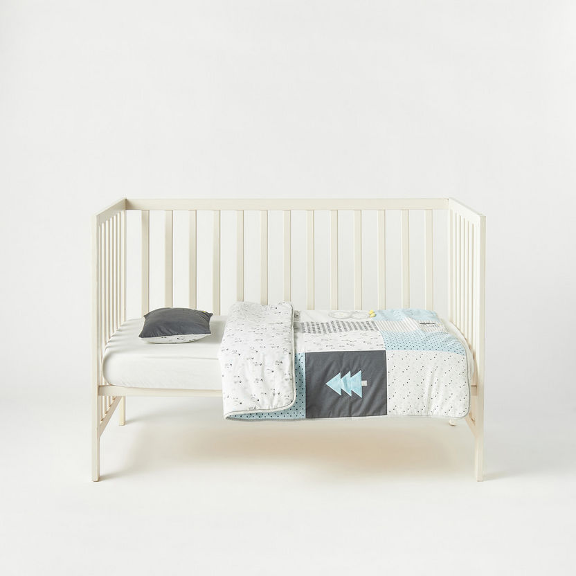 Juniors 2-Piece Happy Feet Patchwork Comforter Set - 83x106 cm-Baby Bedding-image-1