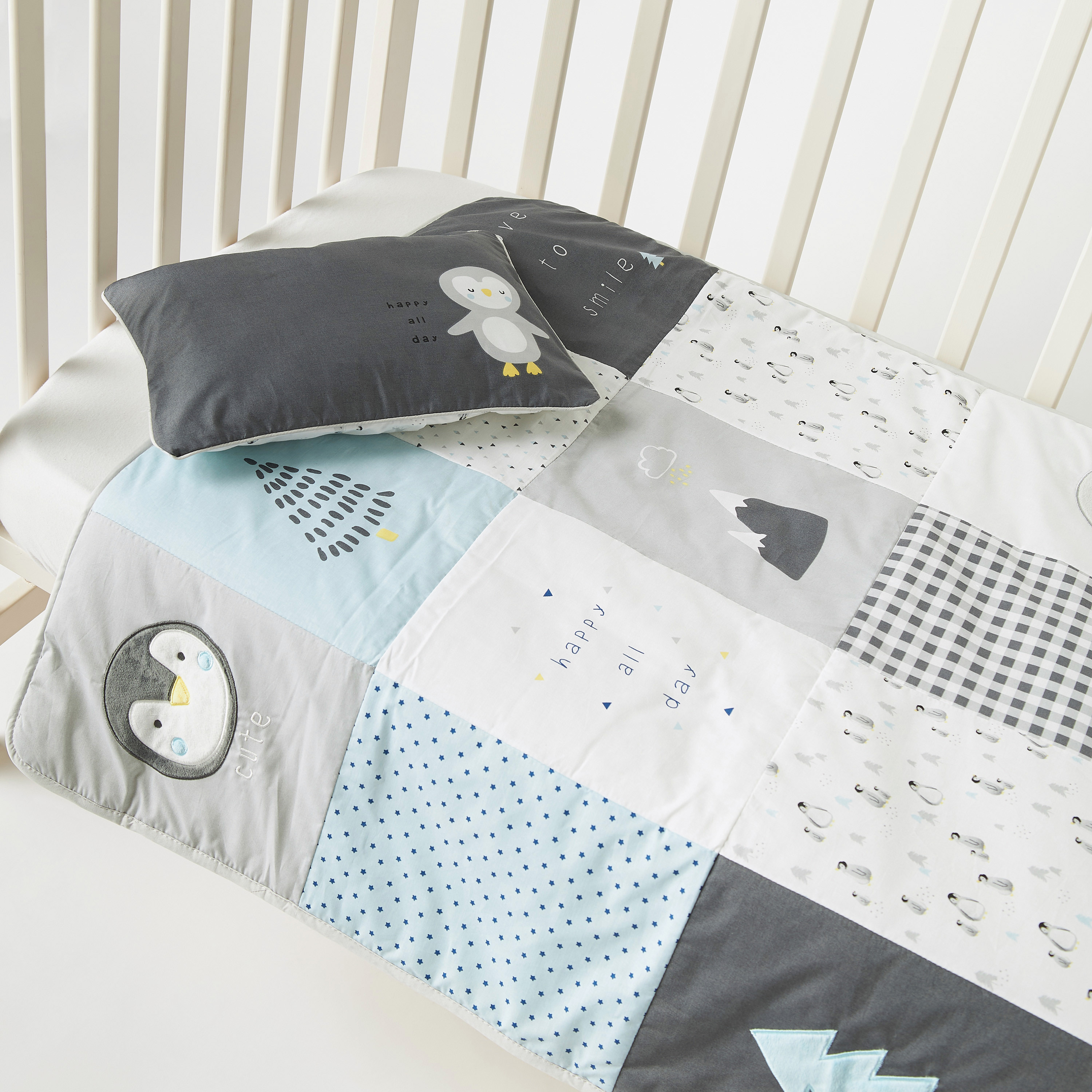 Juniors 2-Piece Happy Feet Patchwork Comforter Set - 83x106 cm-baby-nursery-babybedding-image-3