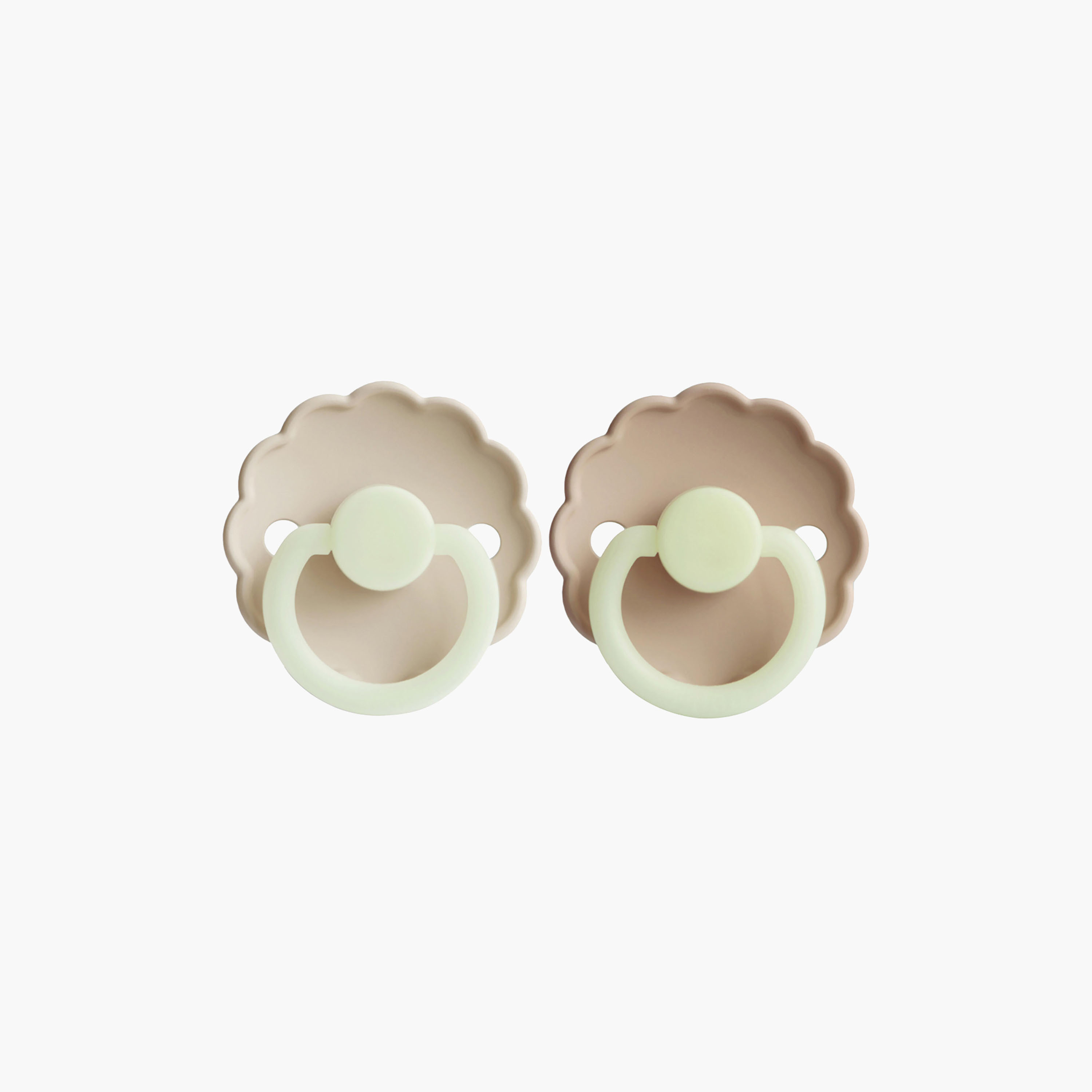 FRIGG Daisy 2-Piece Silicone Size 1 Baby Pacifier Set - 0-6 months-baby-feeding-pacifiers-image-1