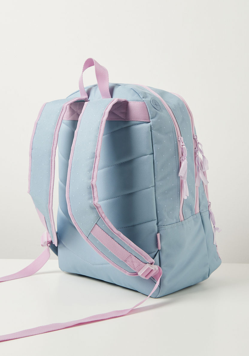 Movom Floral Print Backpack with Adjustable Shoulder Straps - 17 inches-Backpacks-image-3