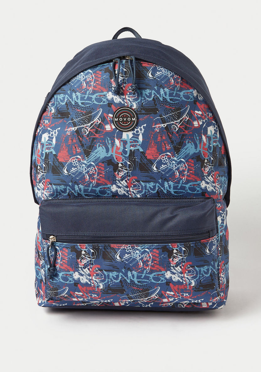 Movom Printed Backpack - 17 inches-Backpacks-image-0
