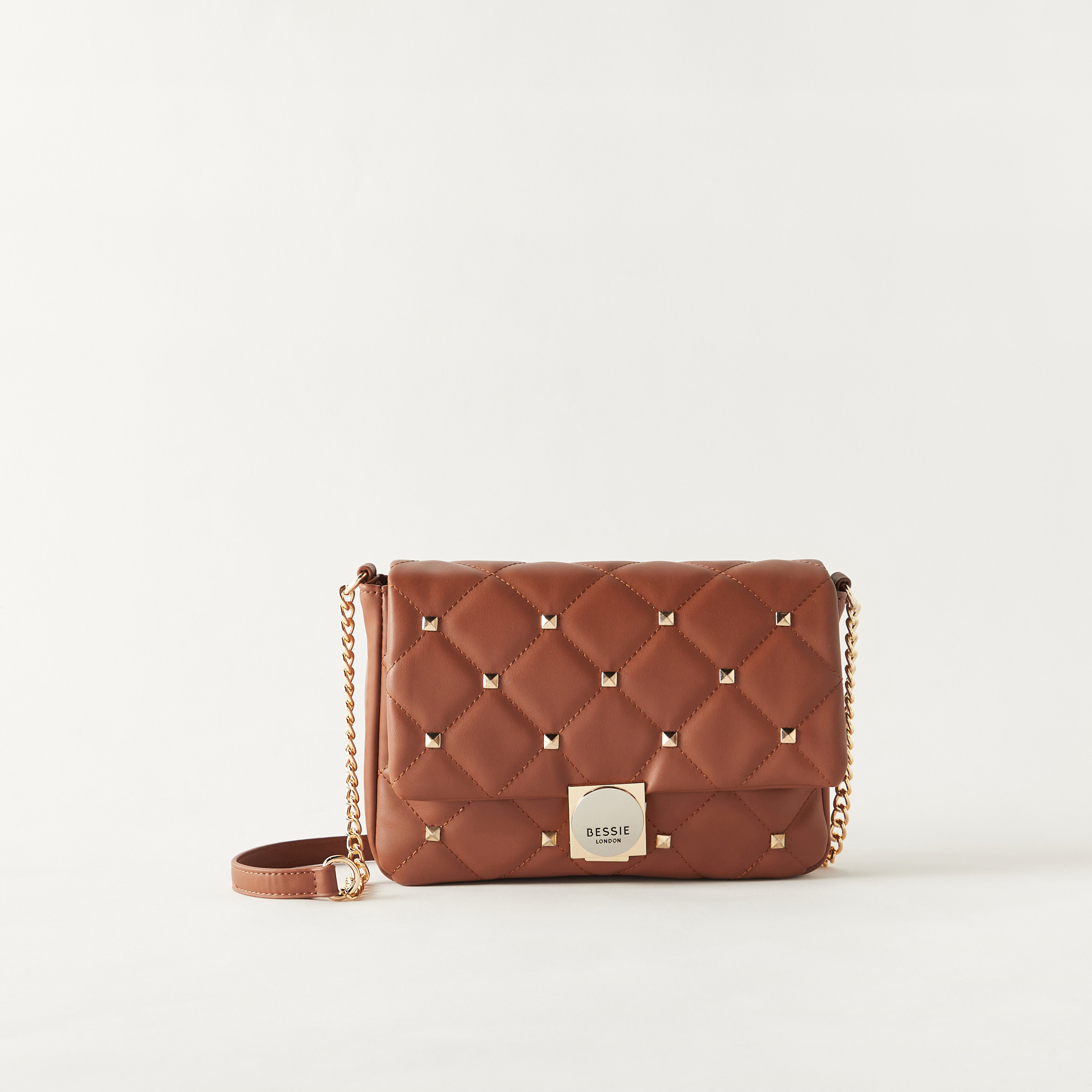 Buy Women s Bessie London Embellished Crossbody Bag with Chain