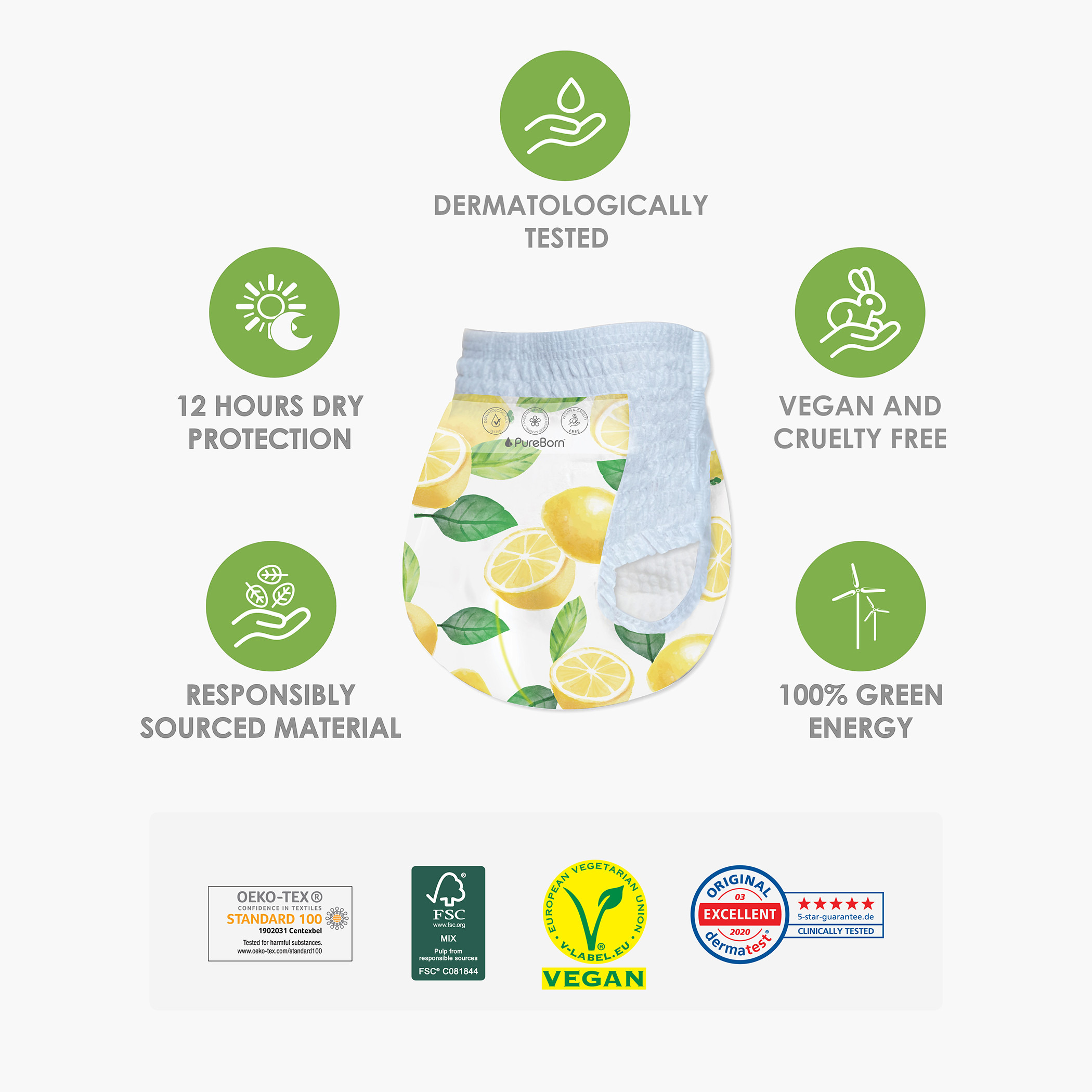 عبوة حفّاضات بانتس متنوعة 22 قطعة مقاس 4 - 9-15 كجم من بيوربورن-baby-diapering-diapers-image-2