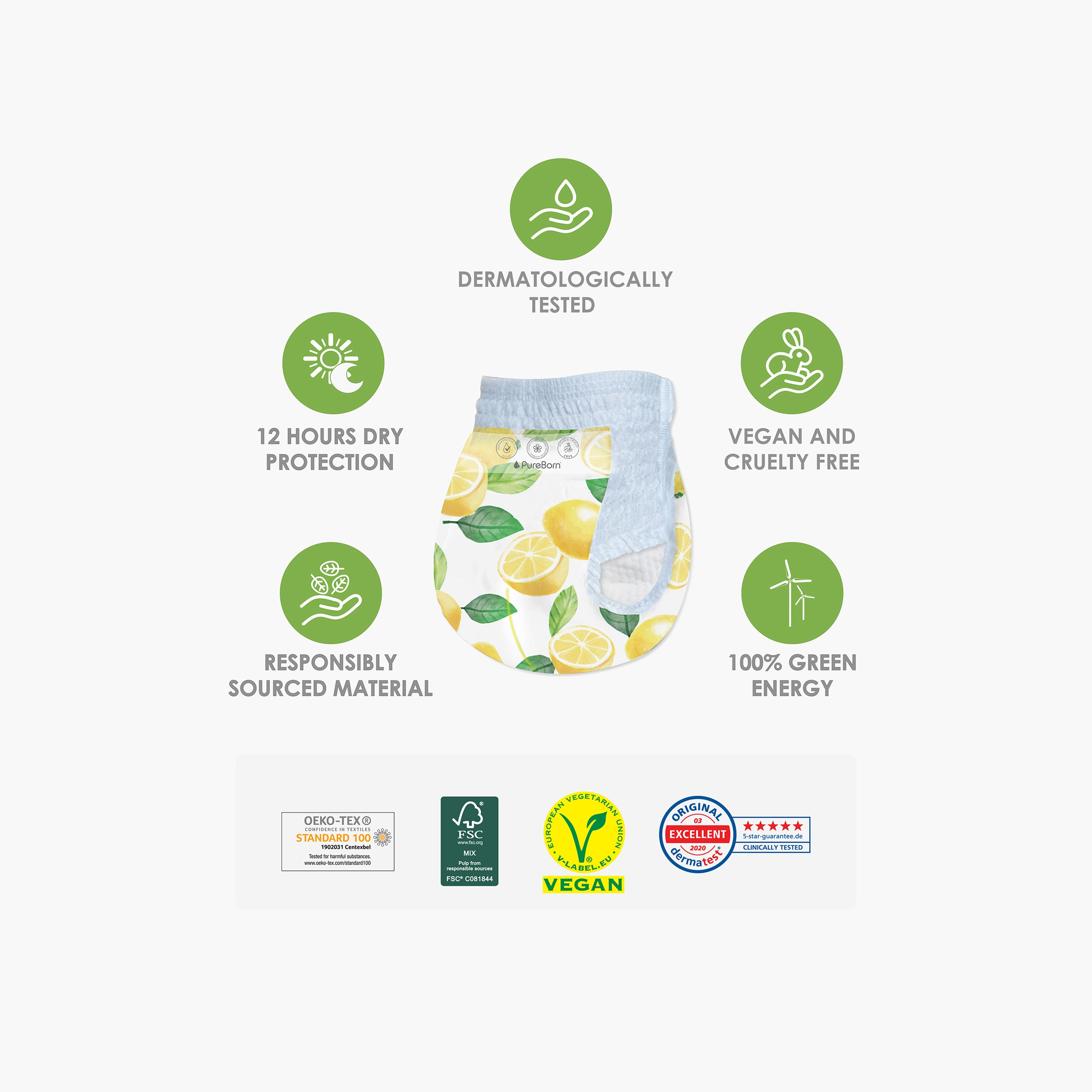 عبوة حفّاضات بانتس متنوعة 16 قطعة مقاس 7 - 17 كجم من بيوربورن-baby-diapering-diapers-image-2