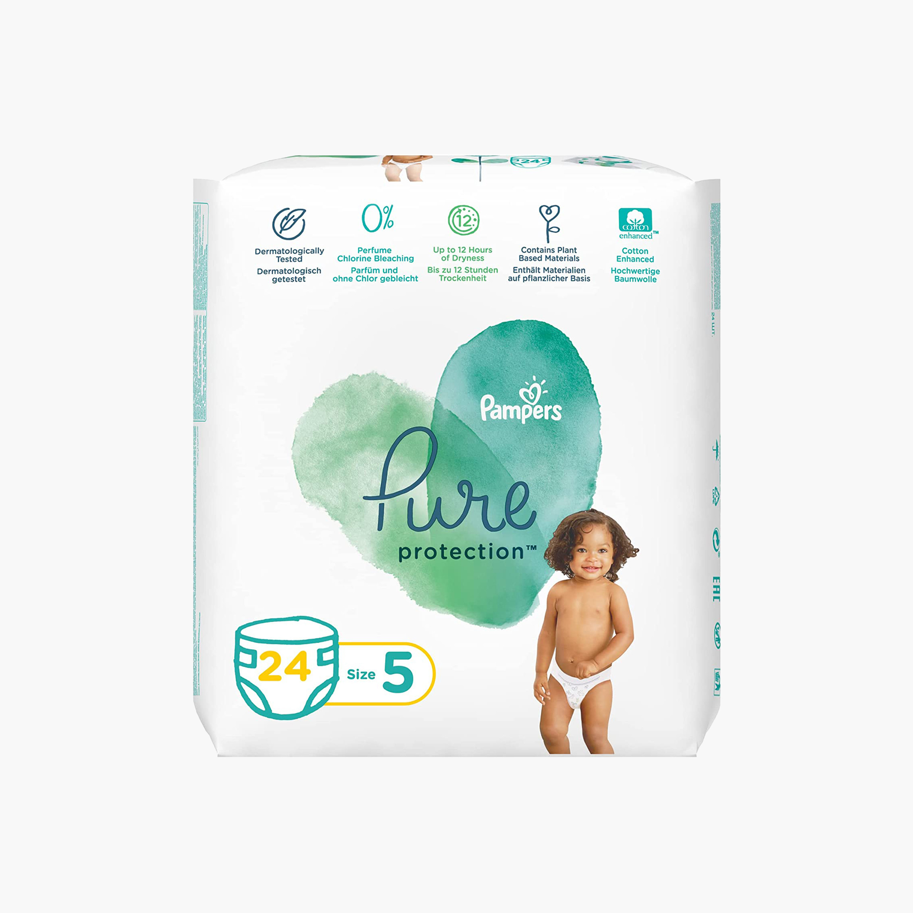 Size 5 sales pampers pure