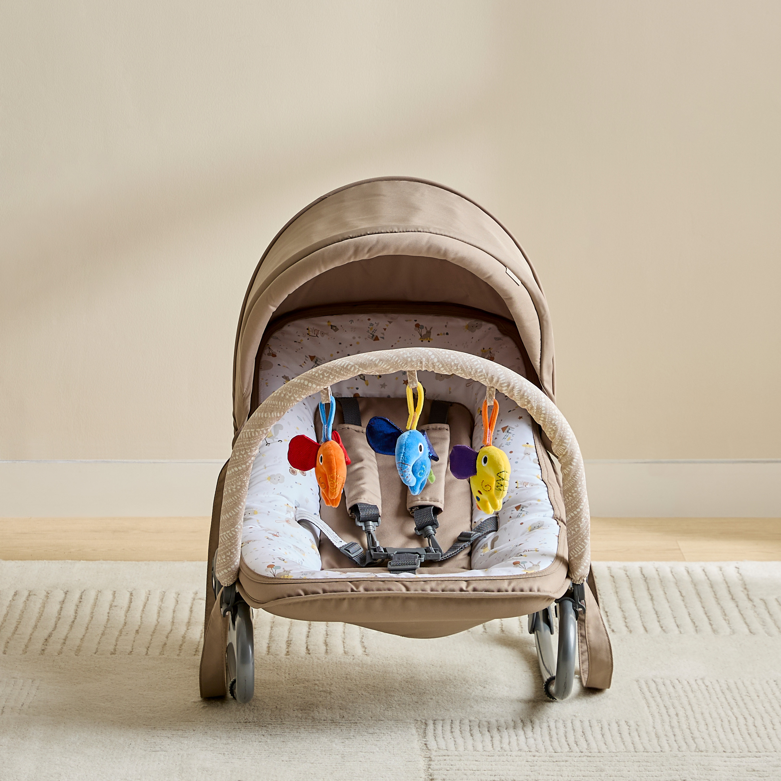Juniors Wolfie Print Tuff Delux Rocker with Toy Bar-baby-infantactivity-rockers-image-2