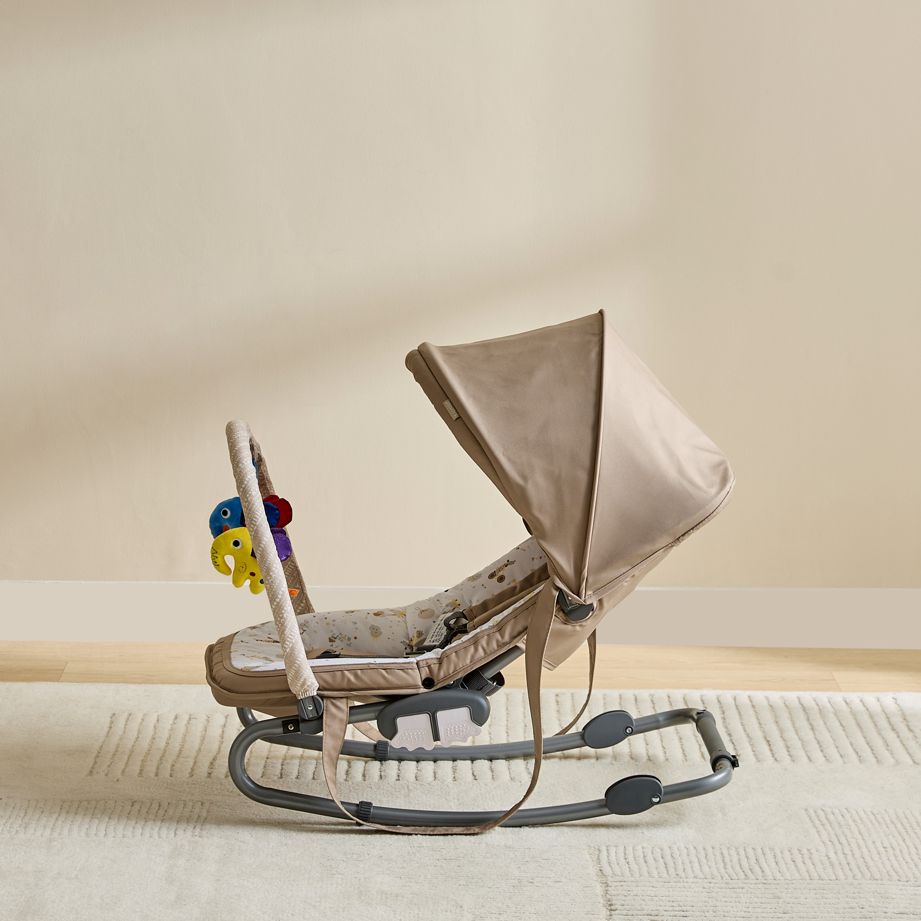 Juniors Wolfie Print Tuff Delux Rocker with Toy Bar-baby-infantactivity-rockers-image-3