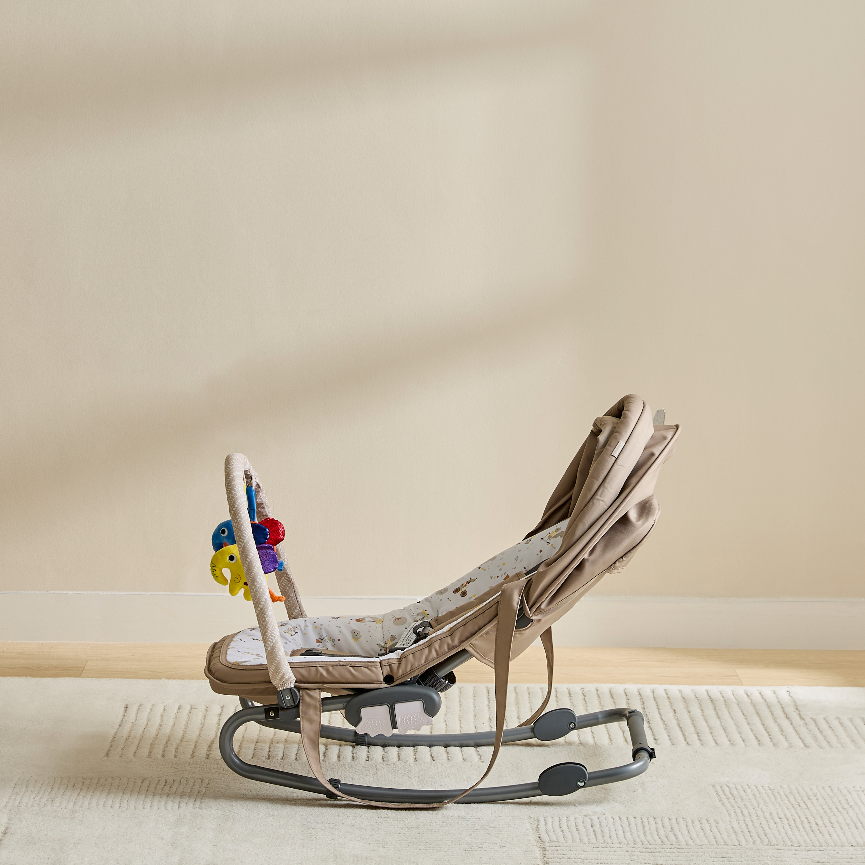 Juniors Wolfie Print Tuff Delux Rocker with Toy Bar-baby-infantactivity-rockers-image-4