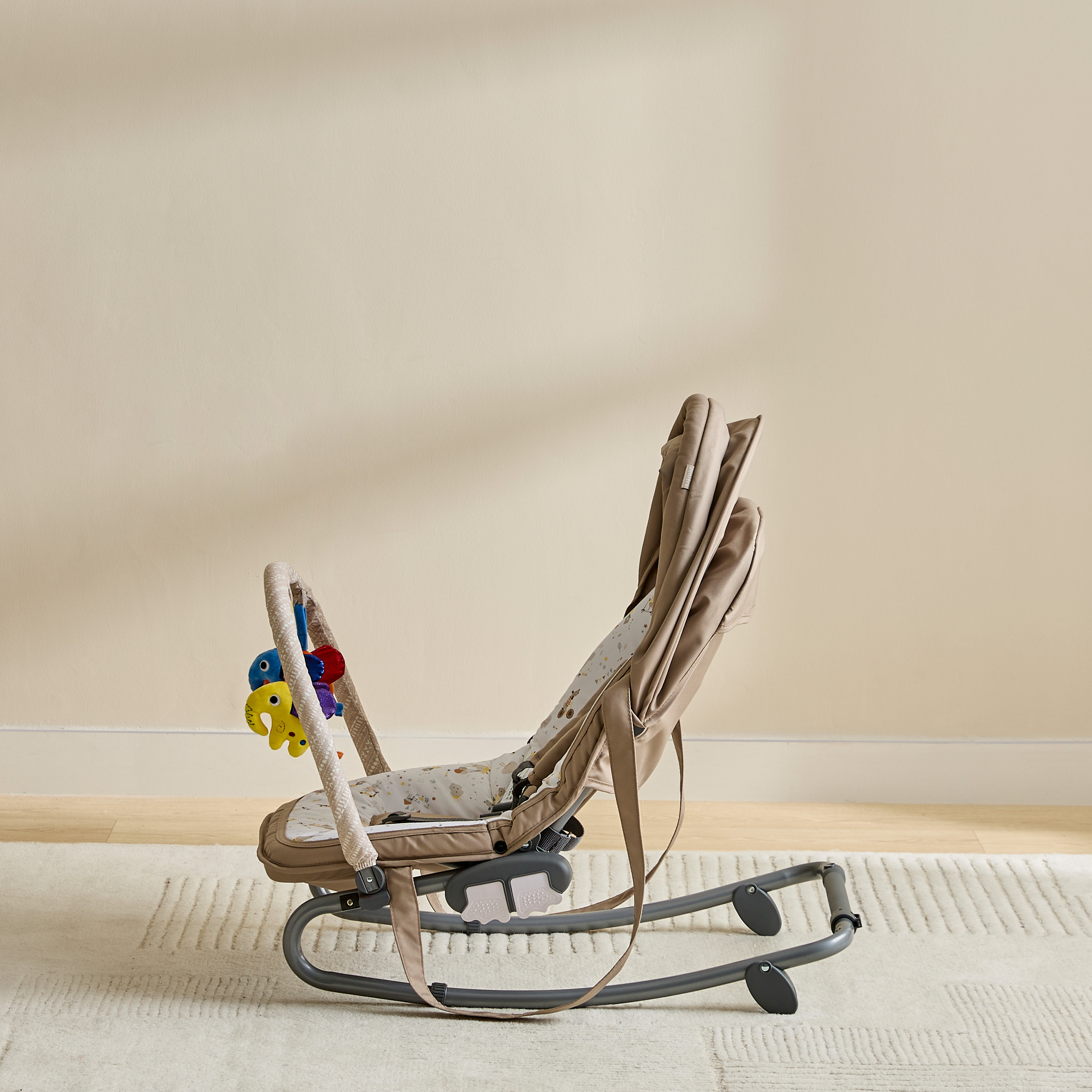 Juniors Wolfie Print Tuff Delux Rocker with Toy Bar-baby-infantactivity-rockers-image-5