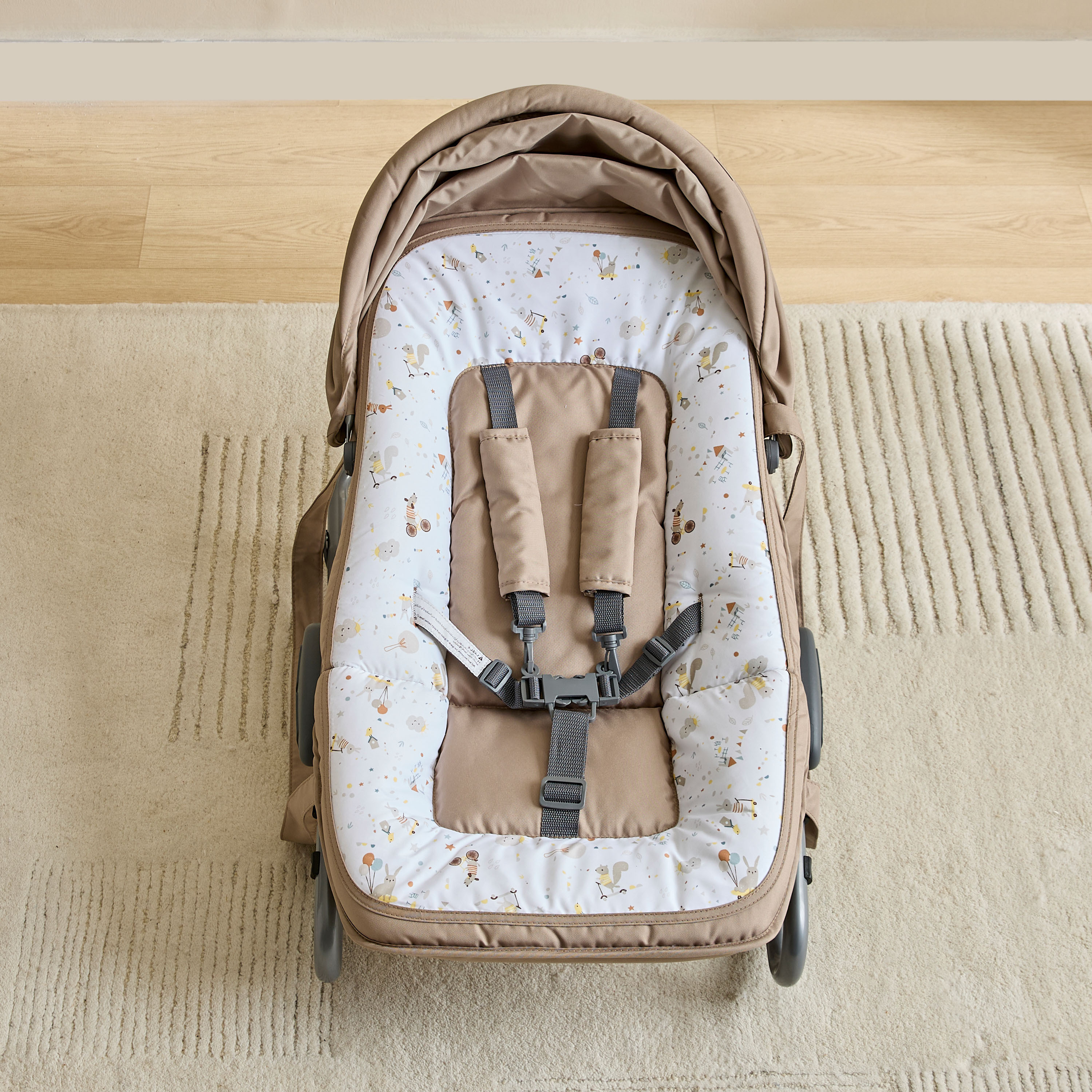 Juniors Wolfie Print Tuff Delux Rocker with Toy Bar-baby-infantactivity-rockers-image-9