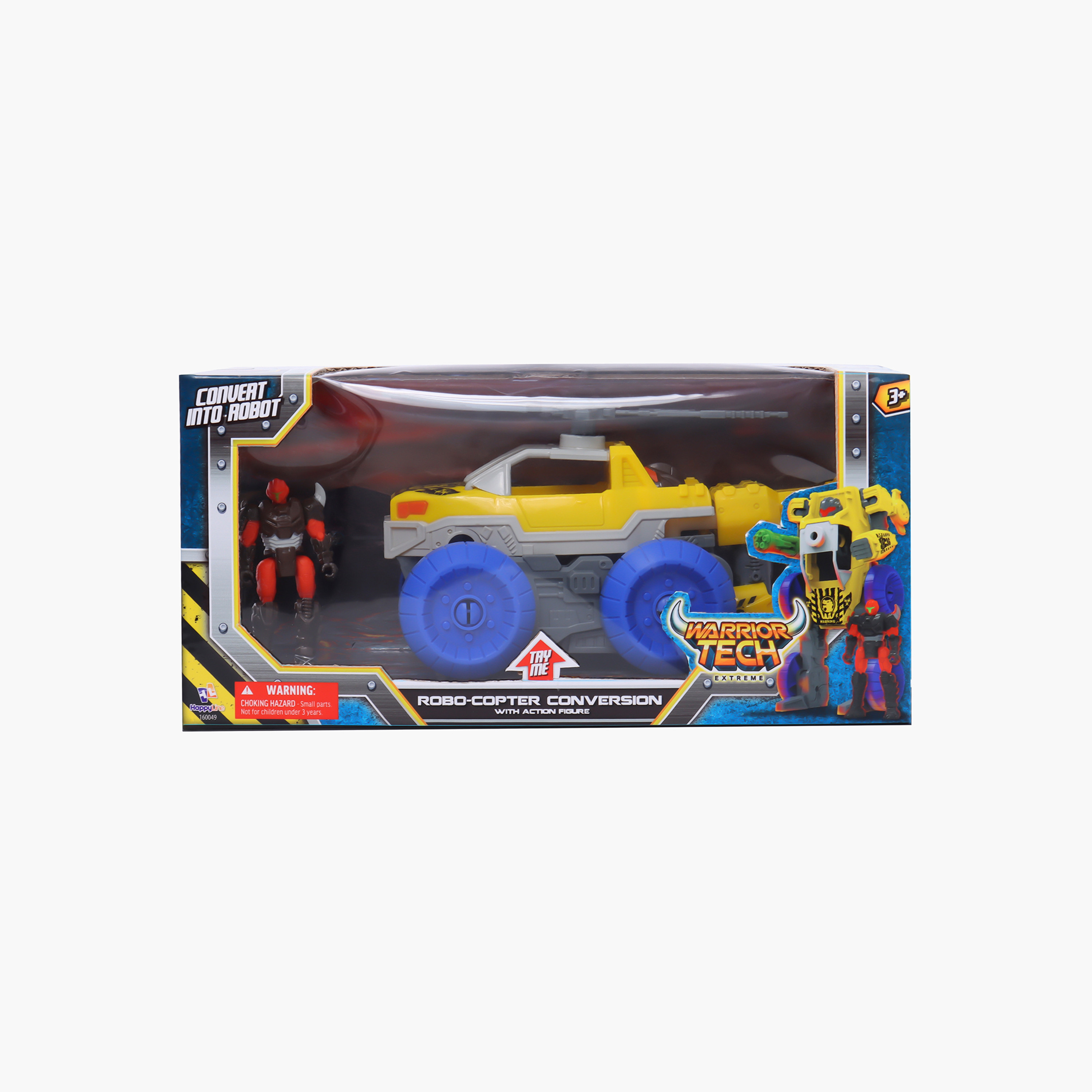 Shop Warrior Tech Robo-Copter Conversion and Action Figurine Playset ...