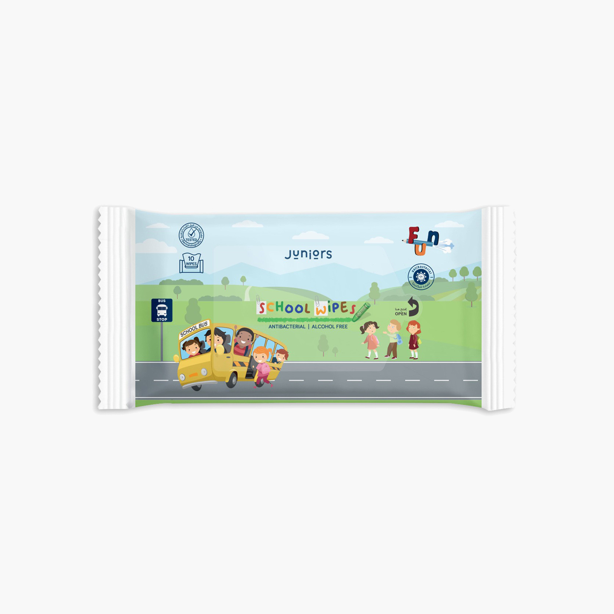 مناديل مدرسية مضادة للبكتيريا من جونيورز- 50 قطعة-baby-bathandcare-wipes-image-2