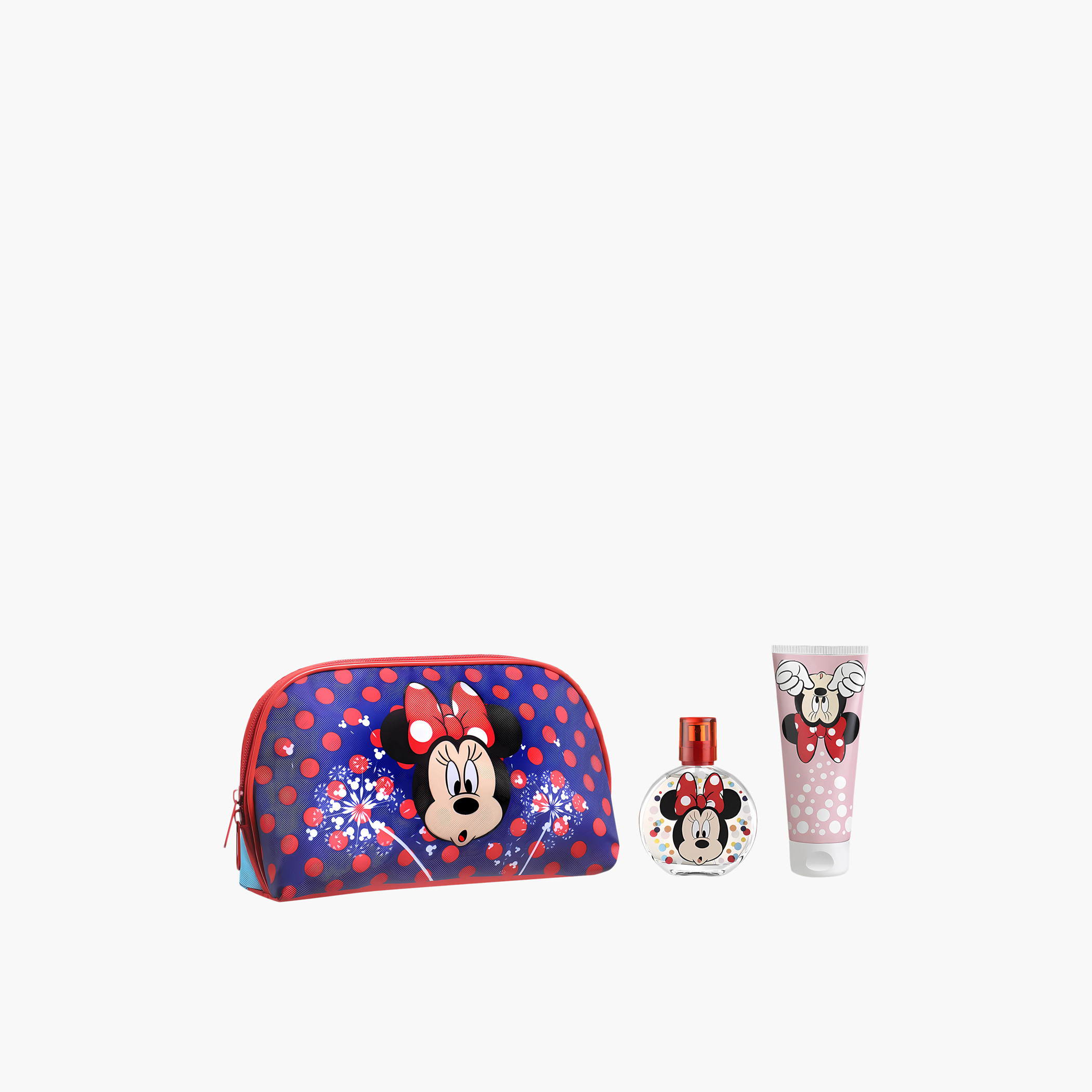 شنطة أدوات عناية شخصية مع عطر أو دو تواليت وجل استحمام ميني ماوس من ديزني-baby-bathandcare-hairbodyskincare-image-1