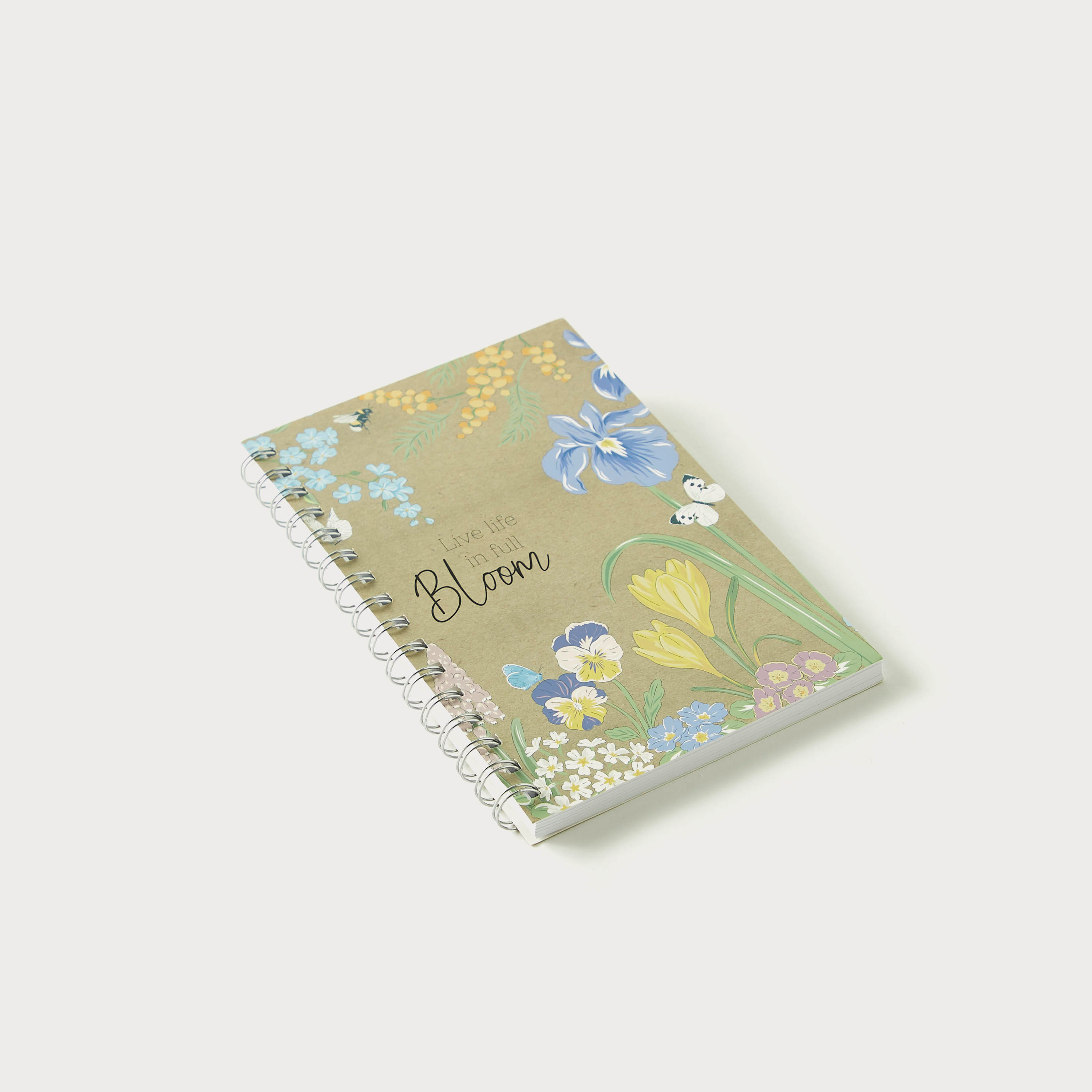 Buy Floral Print A5 Ruled Spiral Notebook Online | Centrepoint Qatar