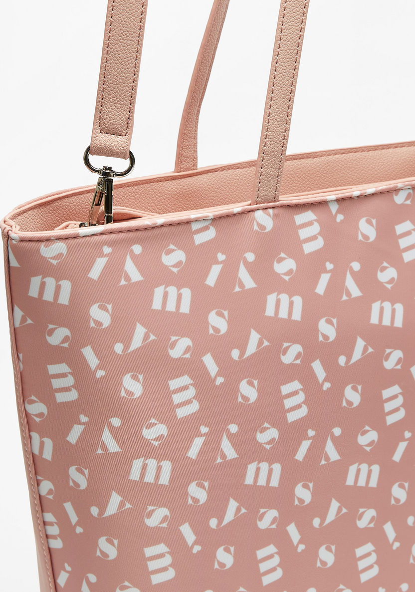 Missy All-Over Print Tote Bag with Double Handles-Women%27s Handbags-image-2