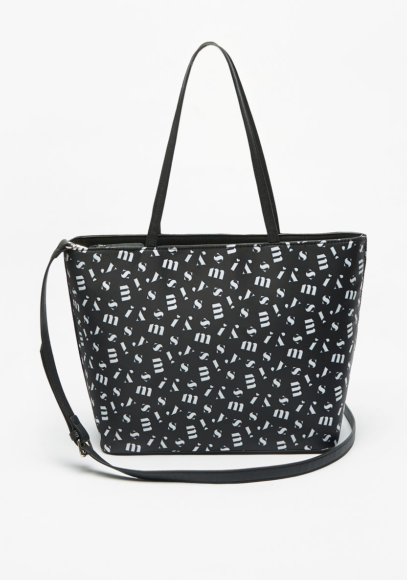 Missy All-Over Print Tote Bag with Double Handles-Women%27s Handbags-image-0
