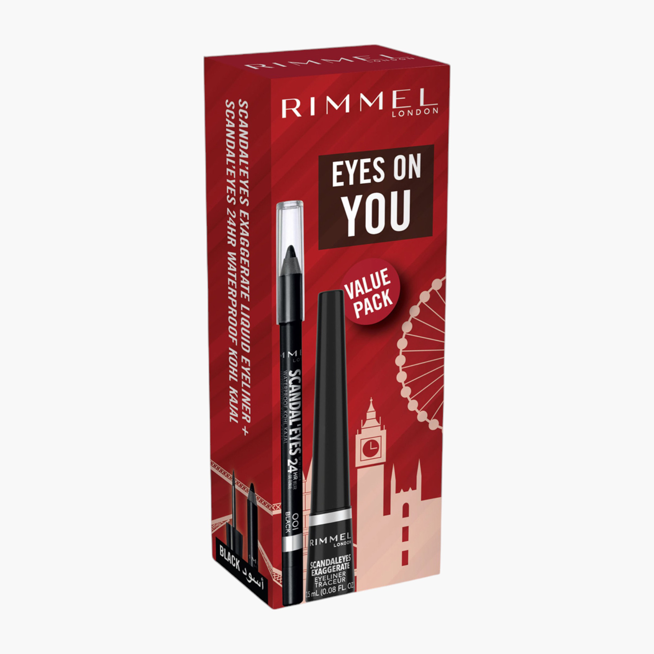 مجموعة آيلاينر سائل وكحل سكاندل آيز إكزاجريت من ريميل-beautyandpersonalcare-makeup-giftsets-image-2