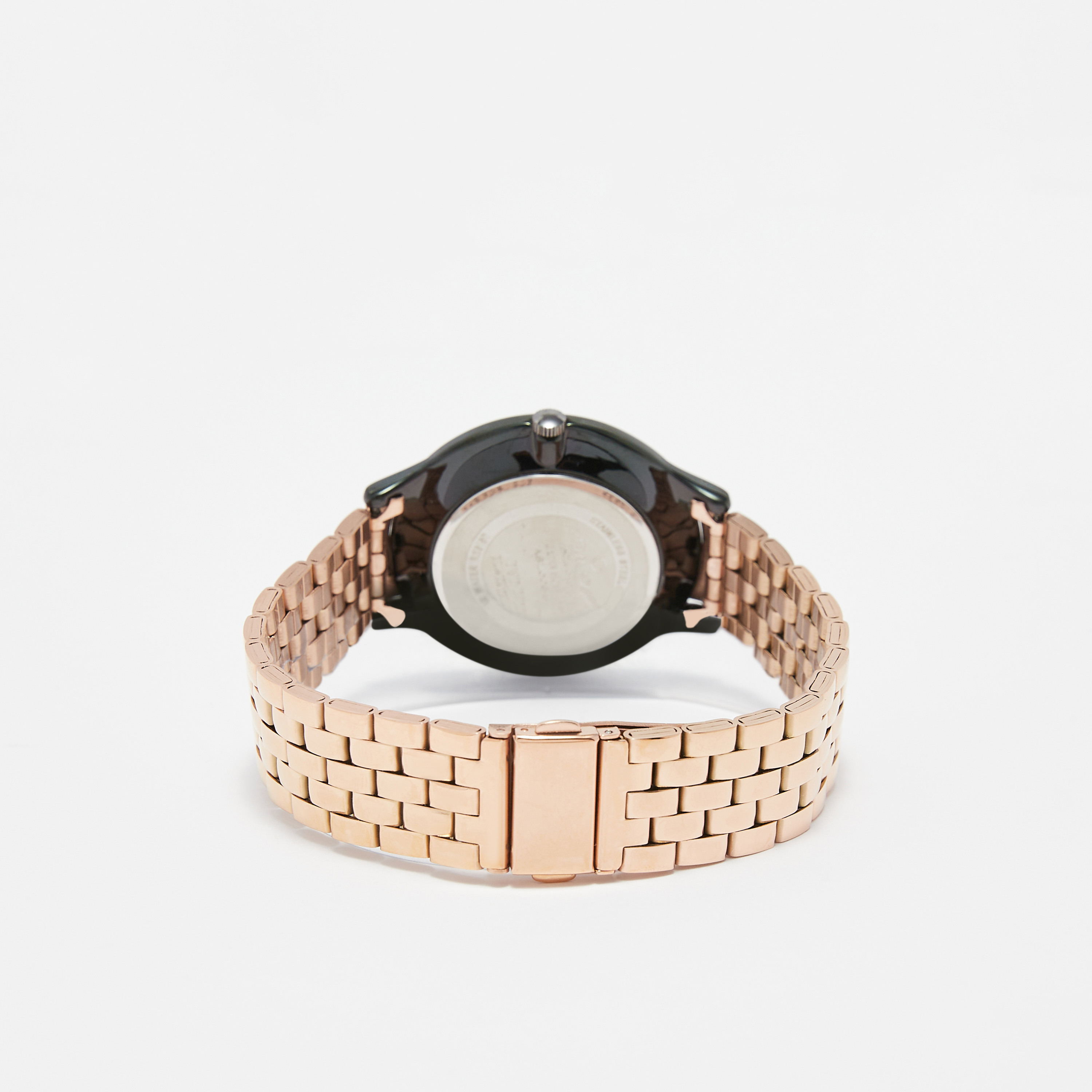 ساعة يد تناظرية ذهبية وردية للرجال من أوماكس-men-watchesandjewellery-watches-image-3