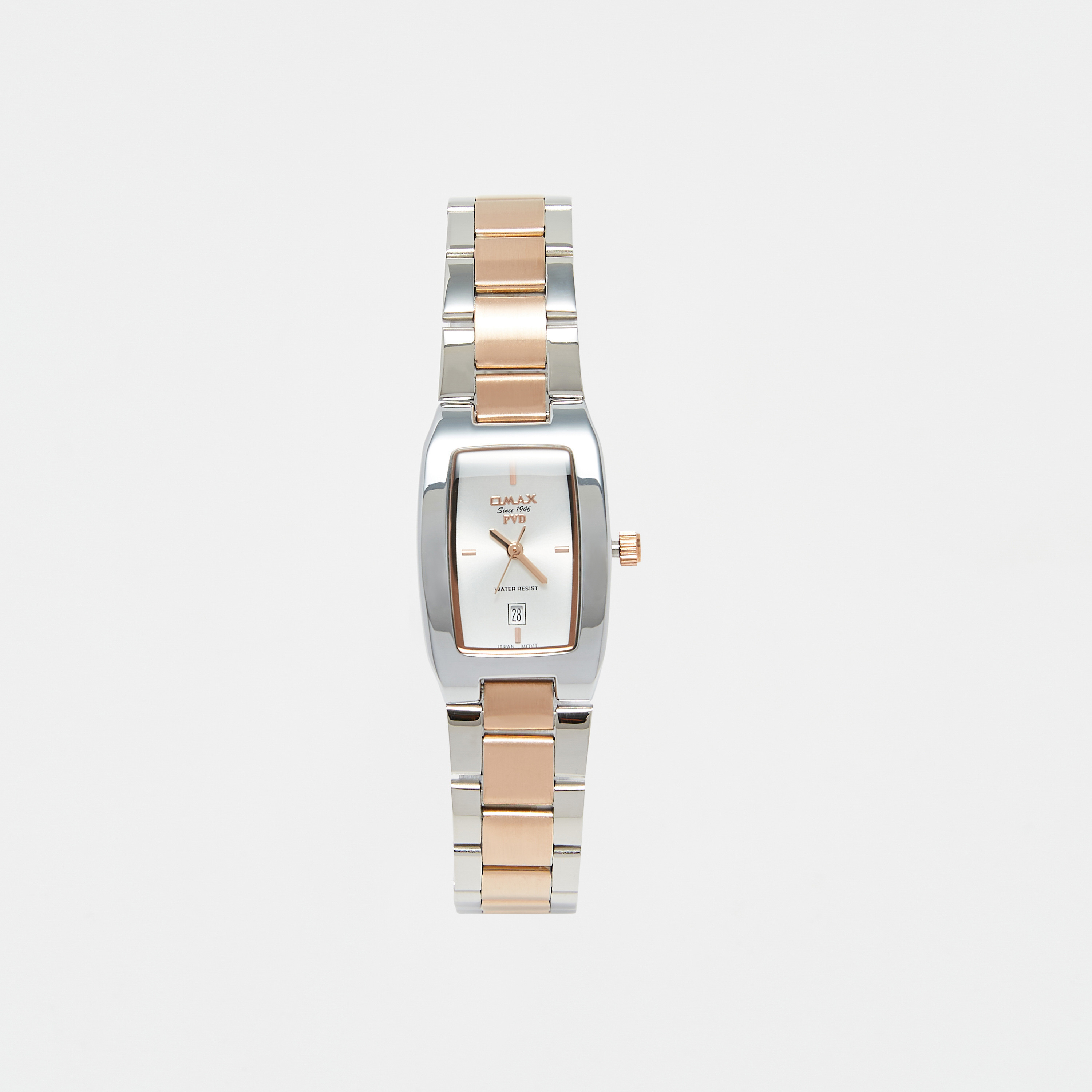 ساعة يد تناظرية فضية وذهبية للنساء من أوماكس-women-watchesandjewellery-watches-image-1