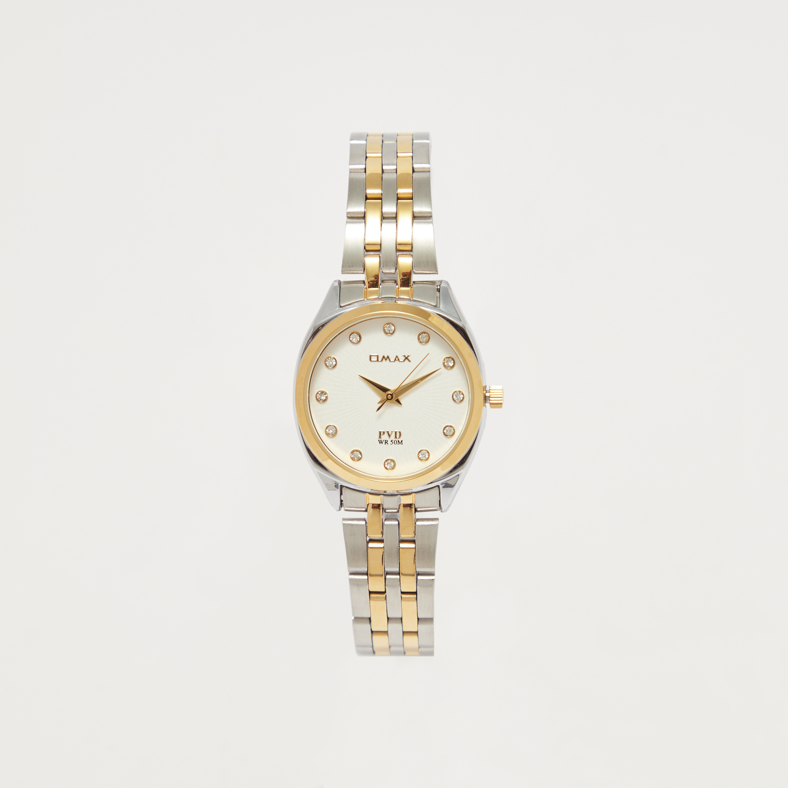 Omax Women's Silver and Gold Analog Wrist Watch-women-watchesandjewellery-watches-image-1