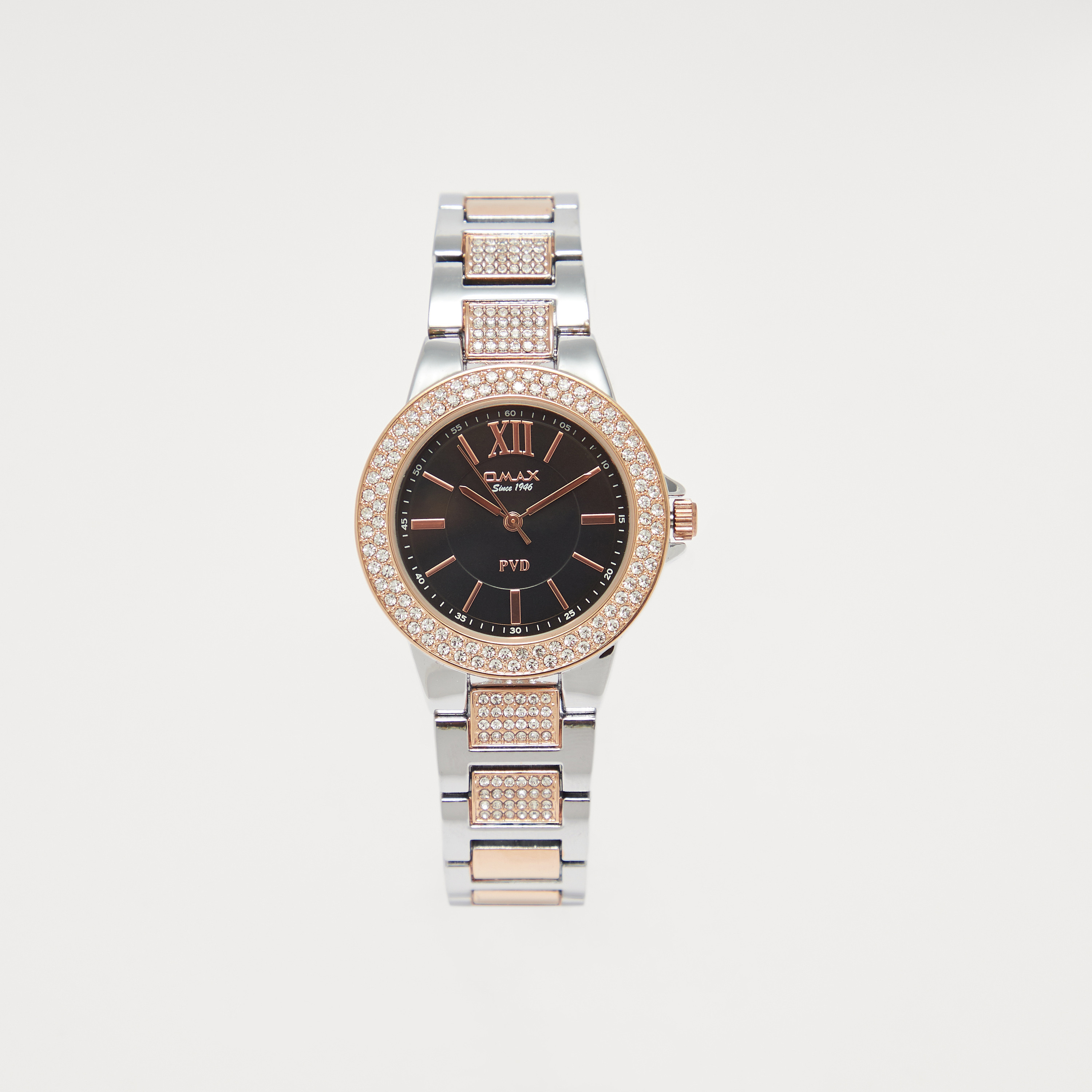 Omax Women's Silver and Gold Analog Wrist Watch-women-watchesandjewellery-watches-image-1