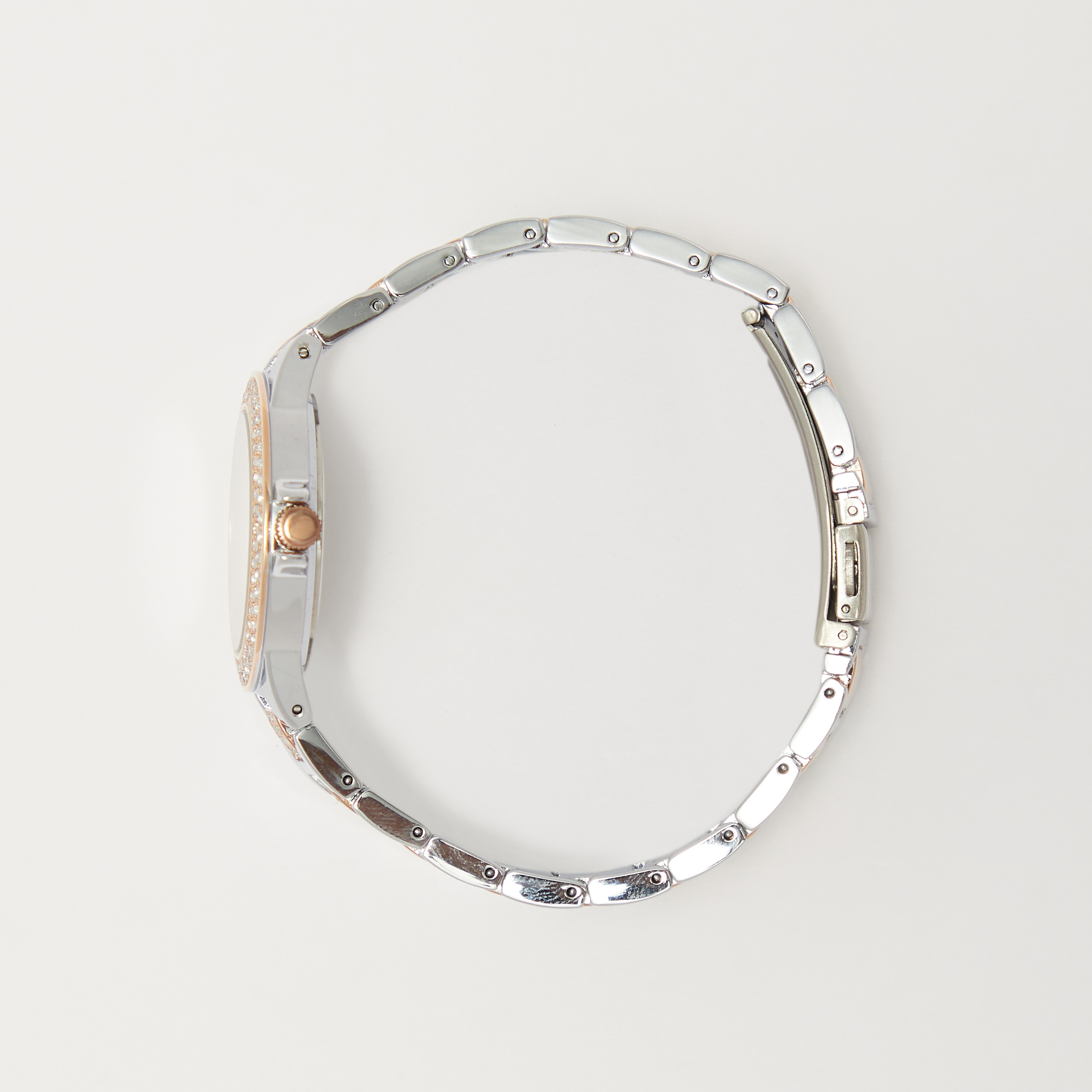 Omax Women's Silver and Gold Analog Wrist Watch-women-watchesandjewellery-watches-image-2