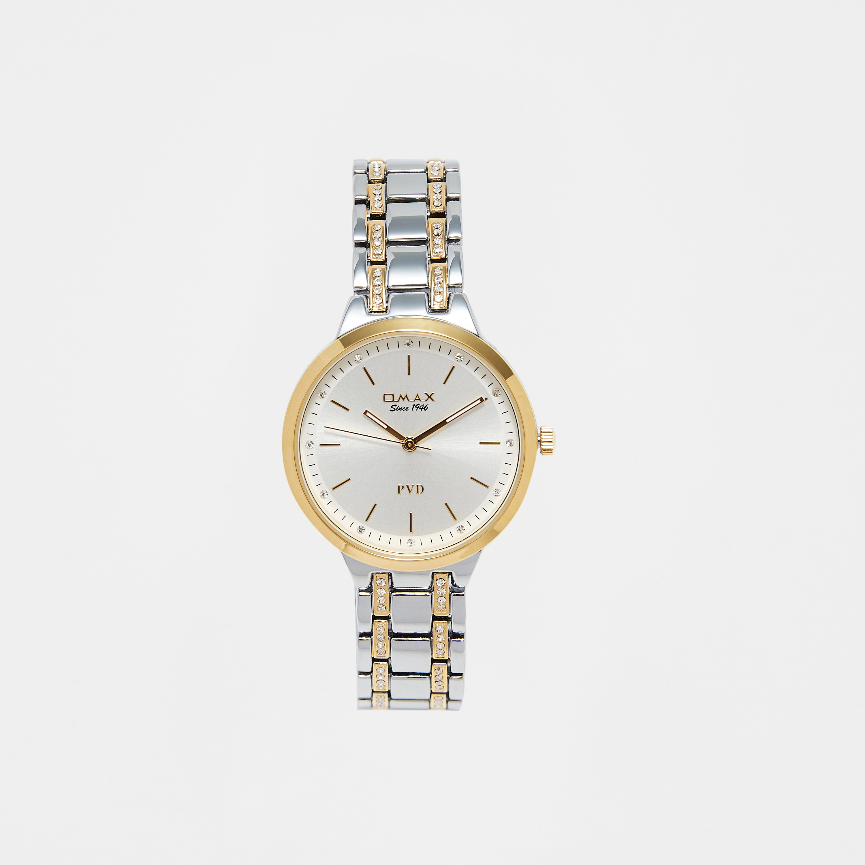 Omax Women's Silver and Gold Analog Wrist Watch-women-watchesandjewellery-watches-image-1