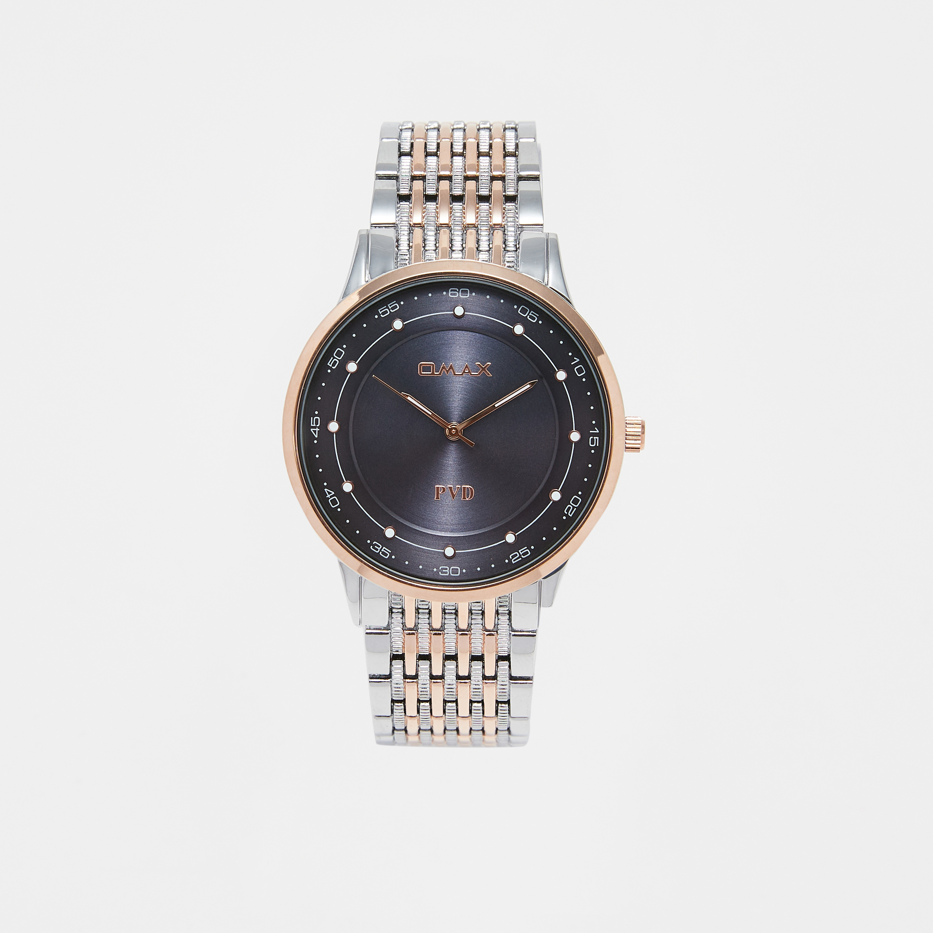 ساعة يد تناظرية فضية وذهبية للرجال من أوماكس-men-watchesandjewellery-watches-image-1