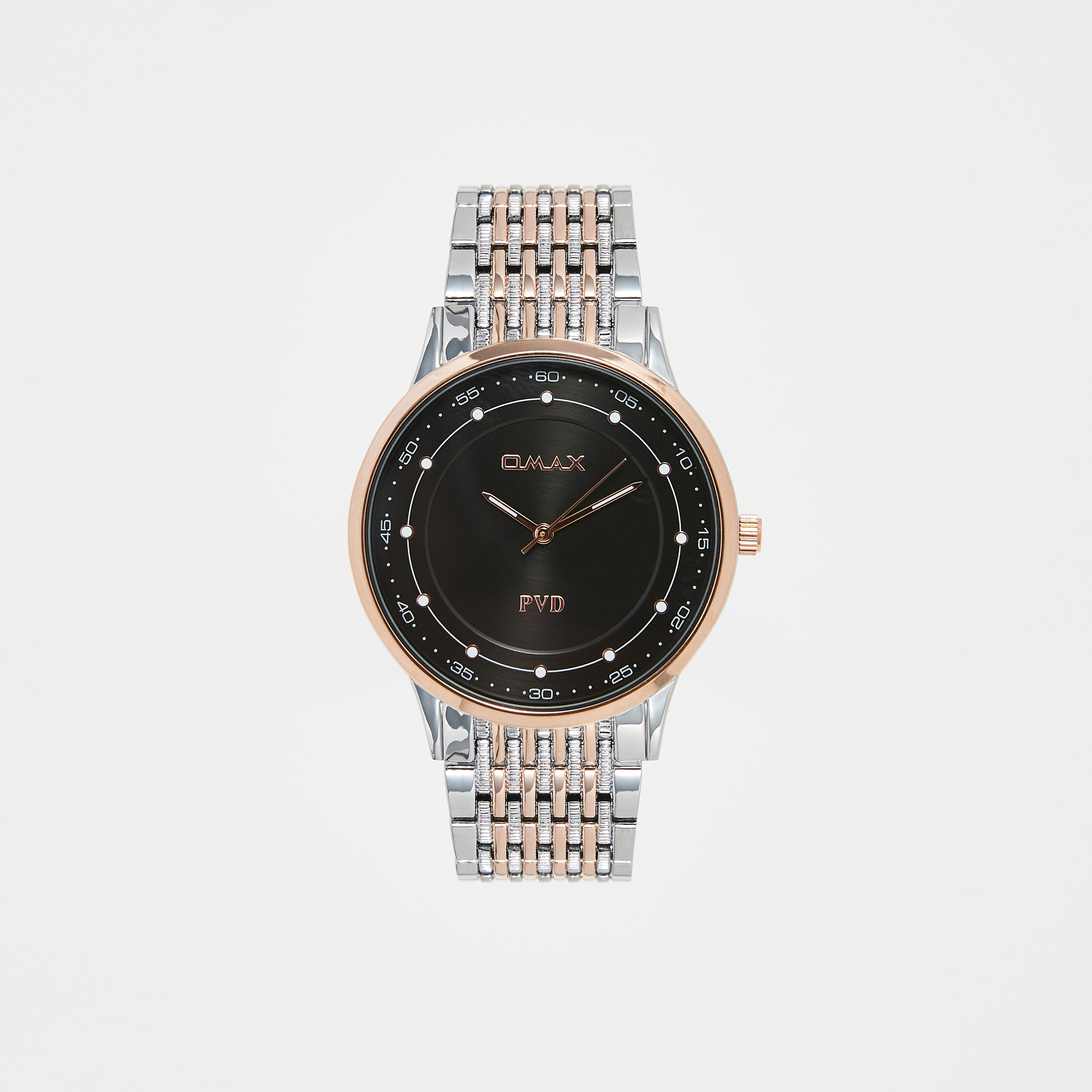 ساعة يد تناظرية فضية وذهبية للرجال من أوماكس-men-watchesandjewellery-watches-image-1