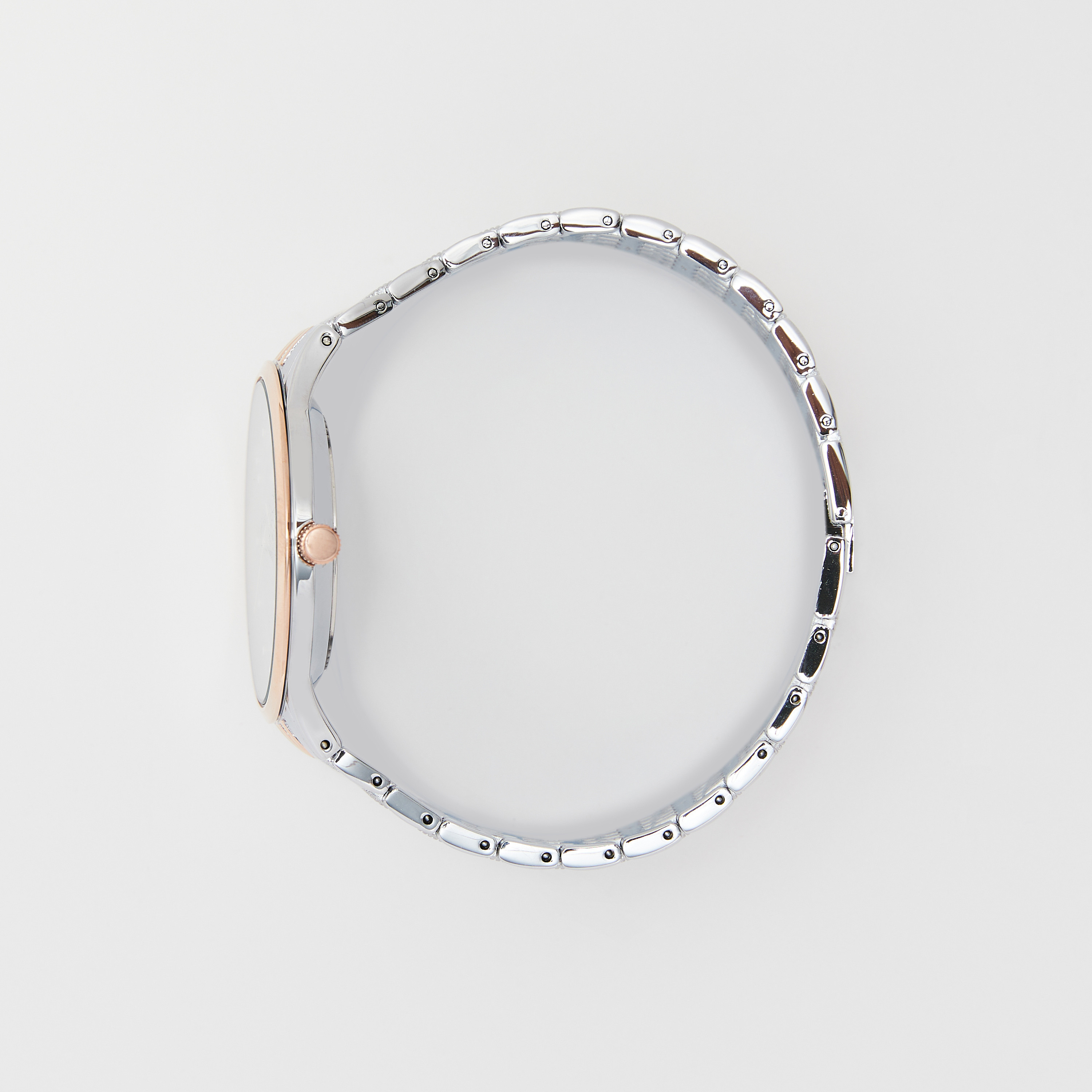 ساعة يد تناظرية فضية وذهبية للرجال من أوماكس-men-watchesandjewellery-watches-image-2