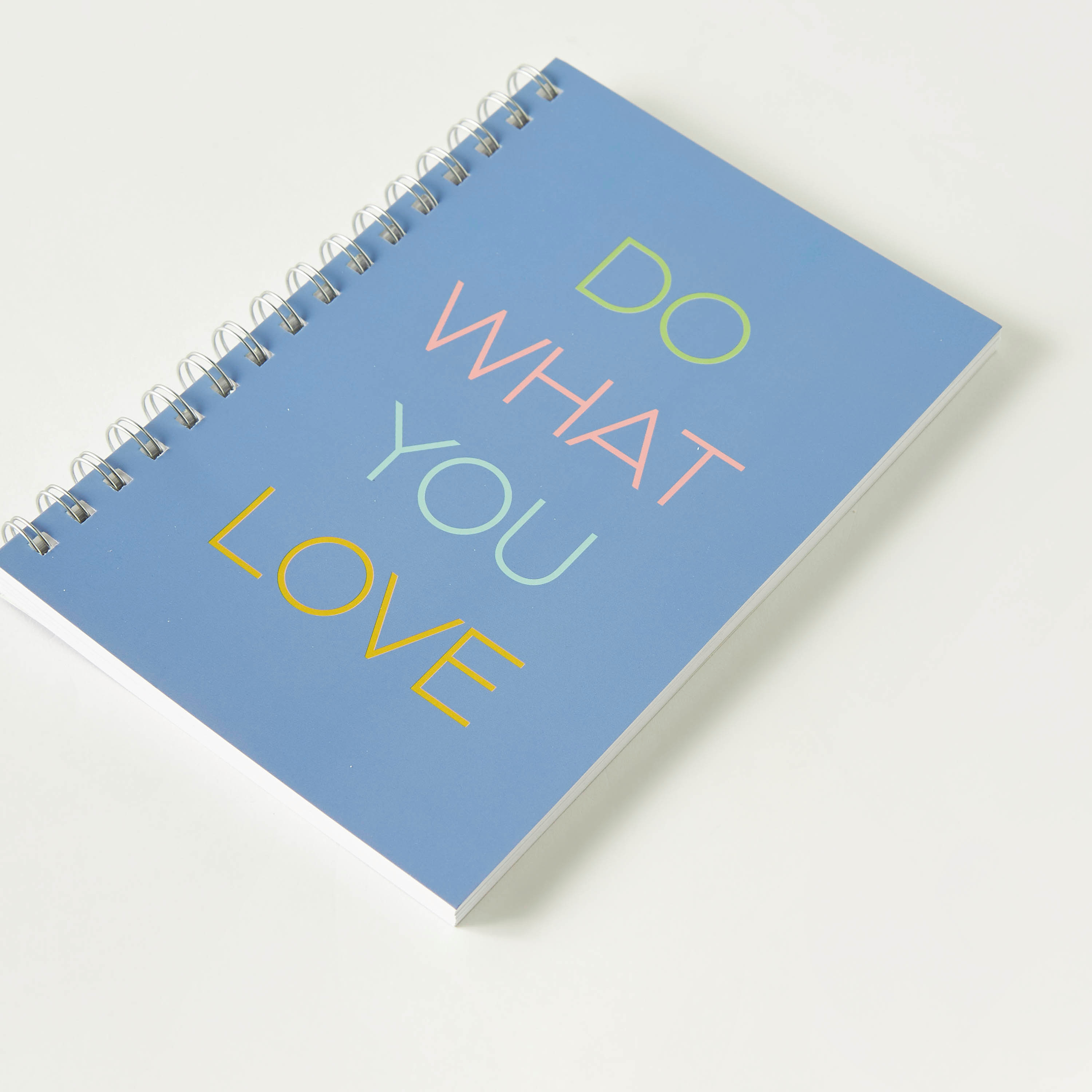 Slogan Print A5 Ruled Spiral Notebook-school-stationery-notebooks-image-3